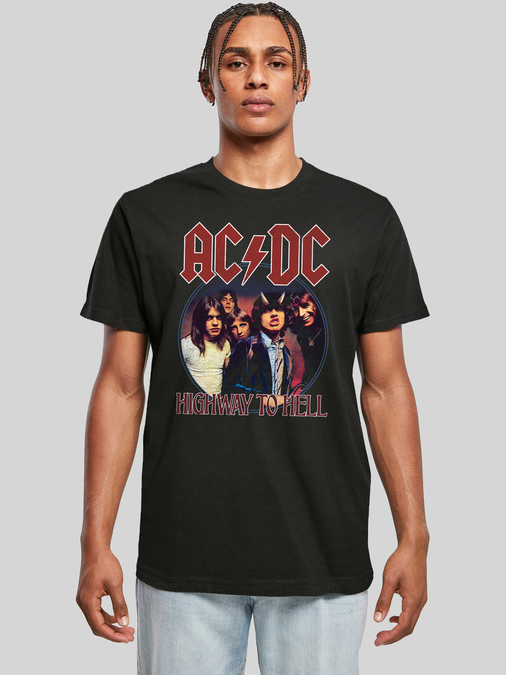 AC/DC Highway To Hell Circle Men's T-Shirt
