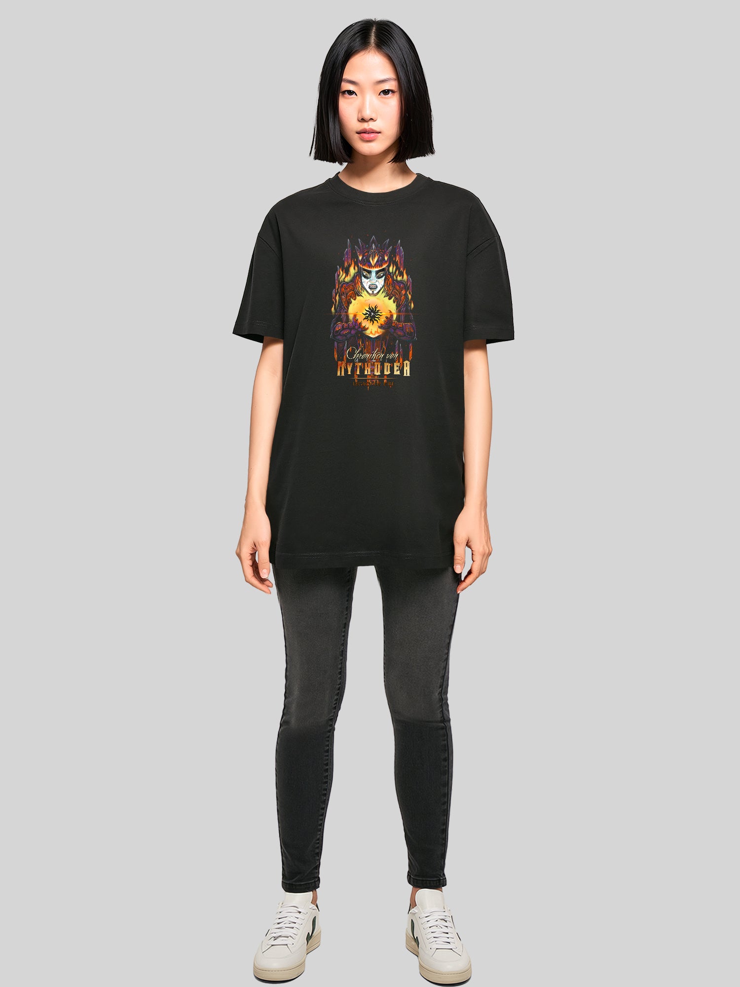 Crónicas 2025 y Burgschneider Wht con damas tee de novio de gran tamaño