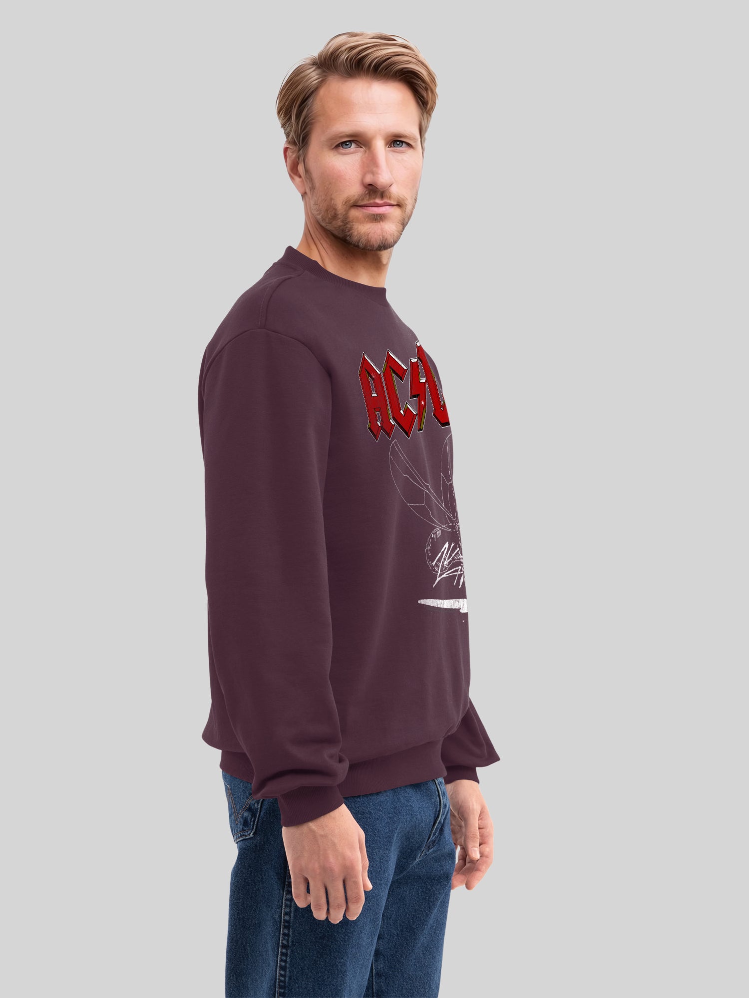 AC/DC Fly On The Wall 1985 Men's Organic Sweatshirt
