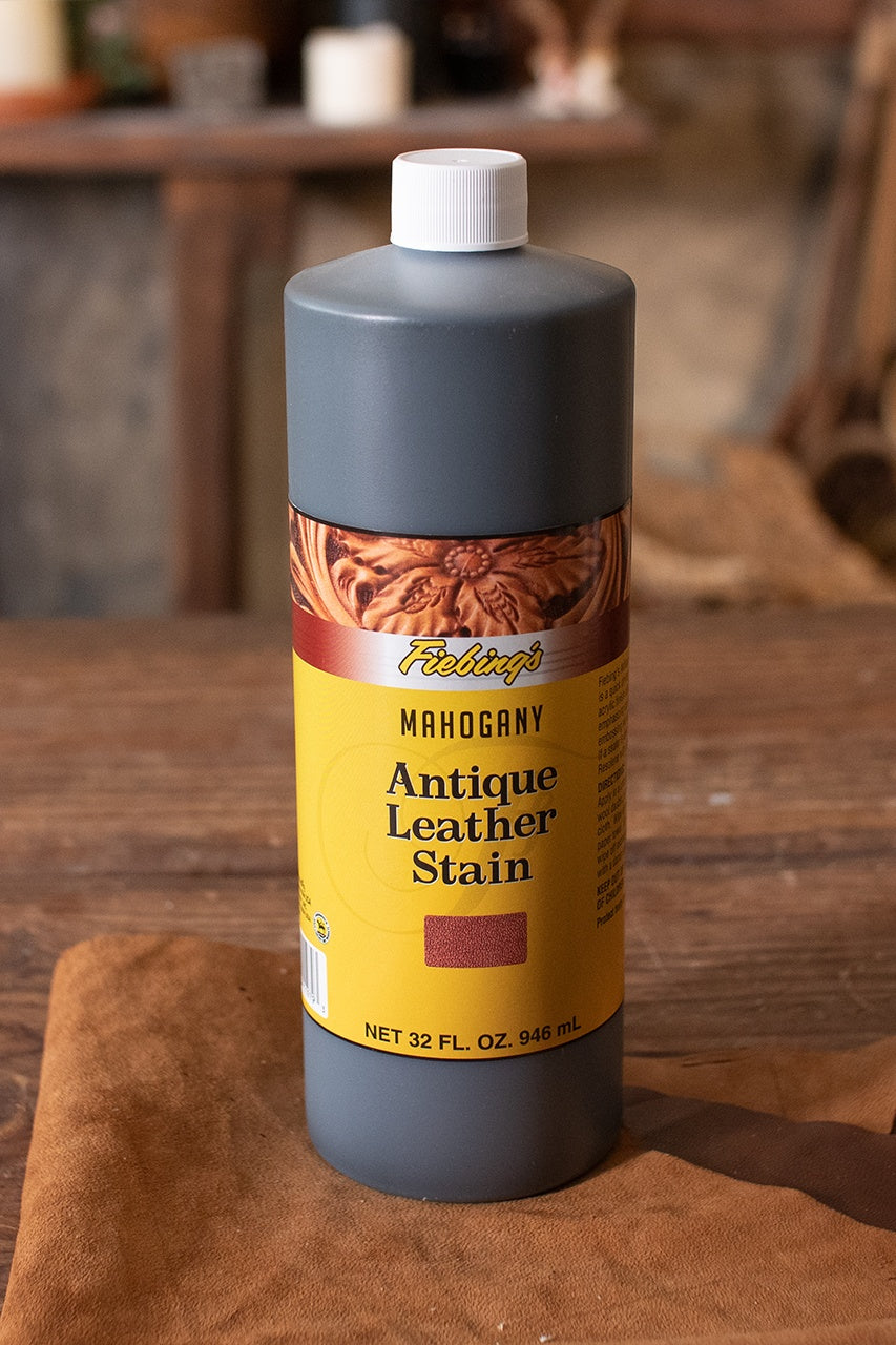 Antique Leather Stain Fiebing's 946 ml. Mahogany