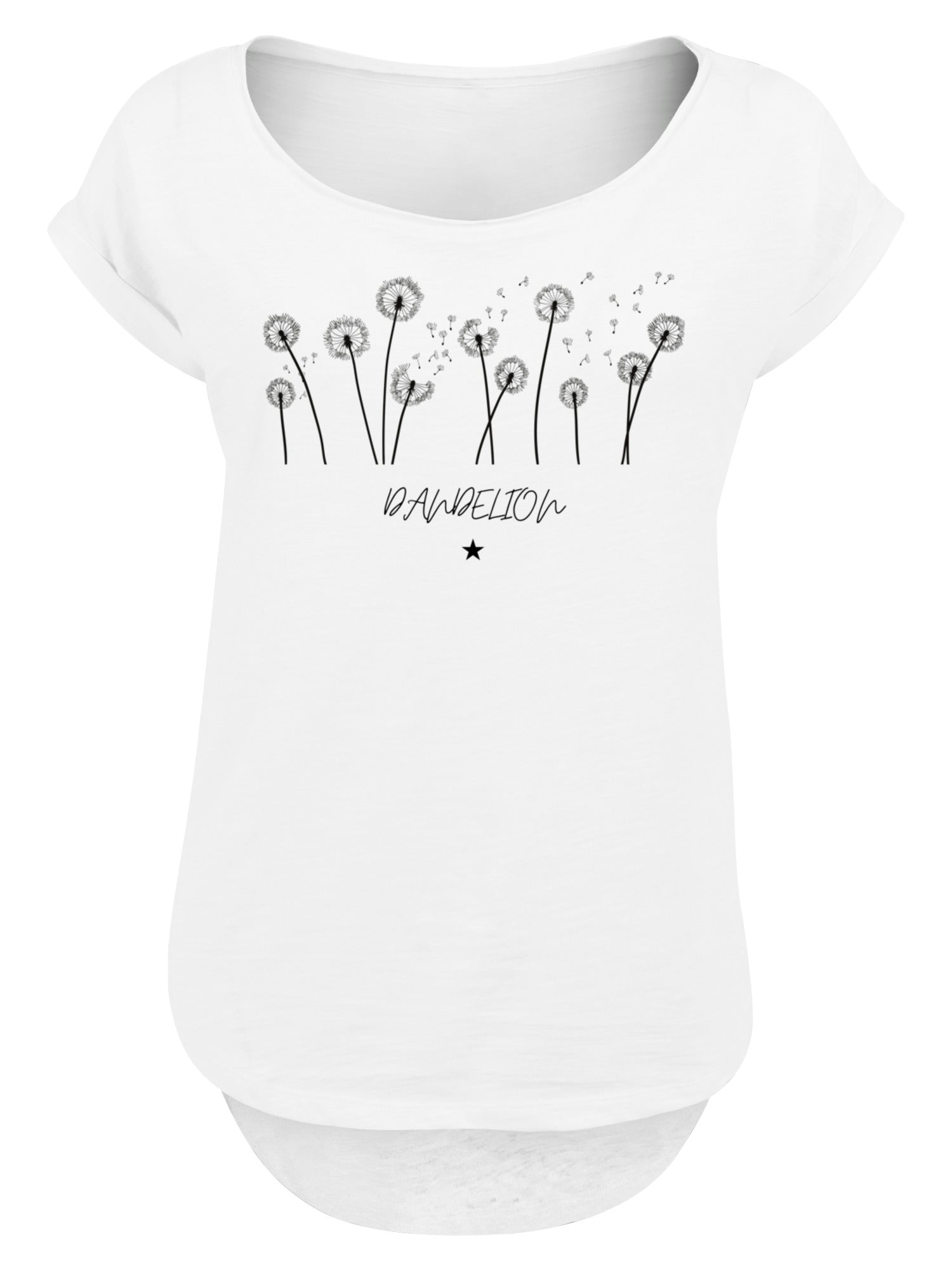 Dandelion Damen Langes Slub T-Shirt