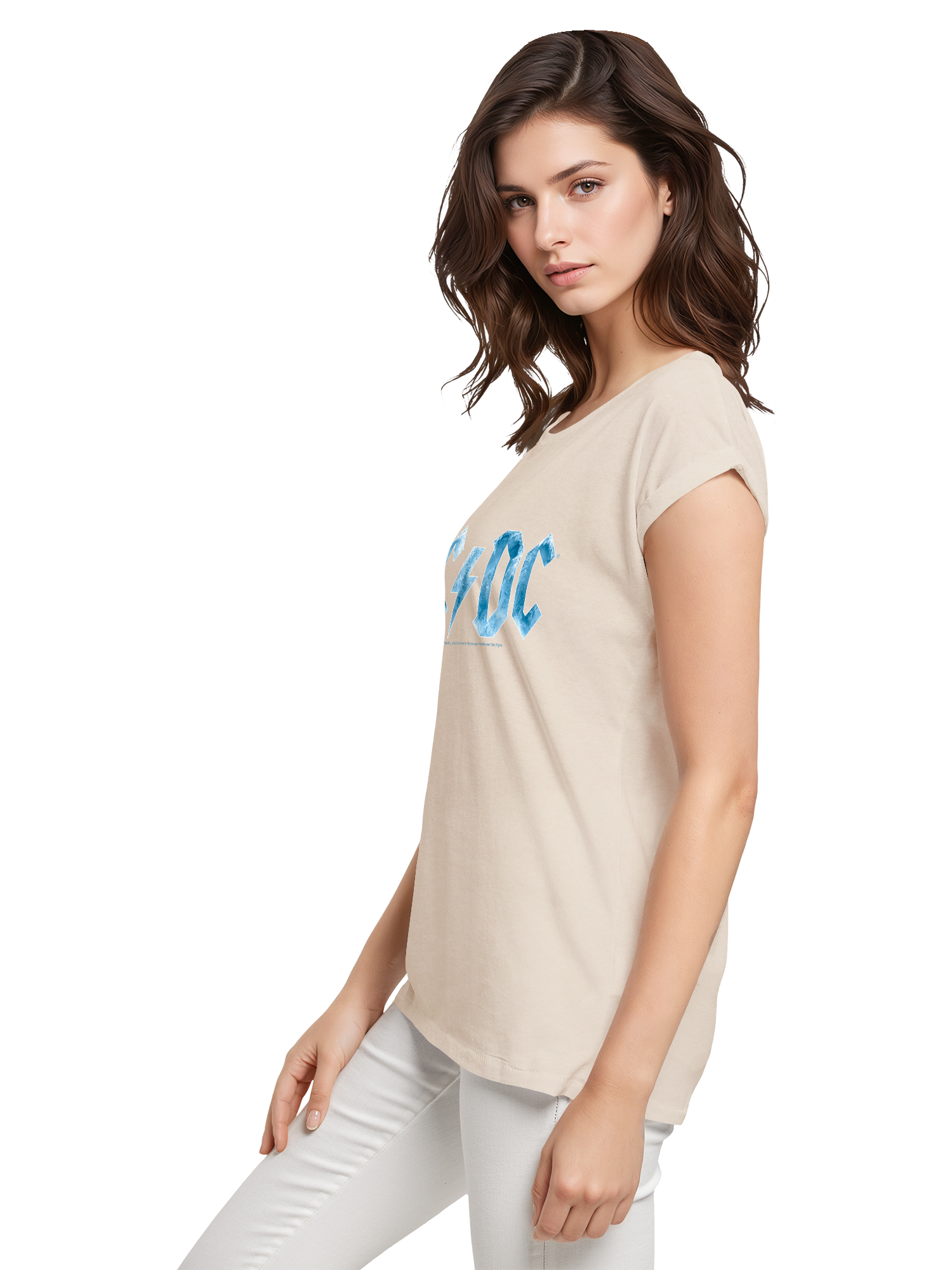 ACDC Blue Ice Logo Damen T-Shirt