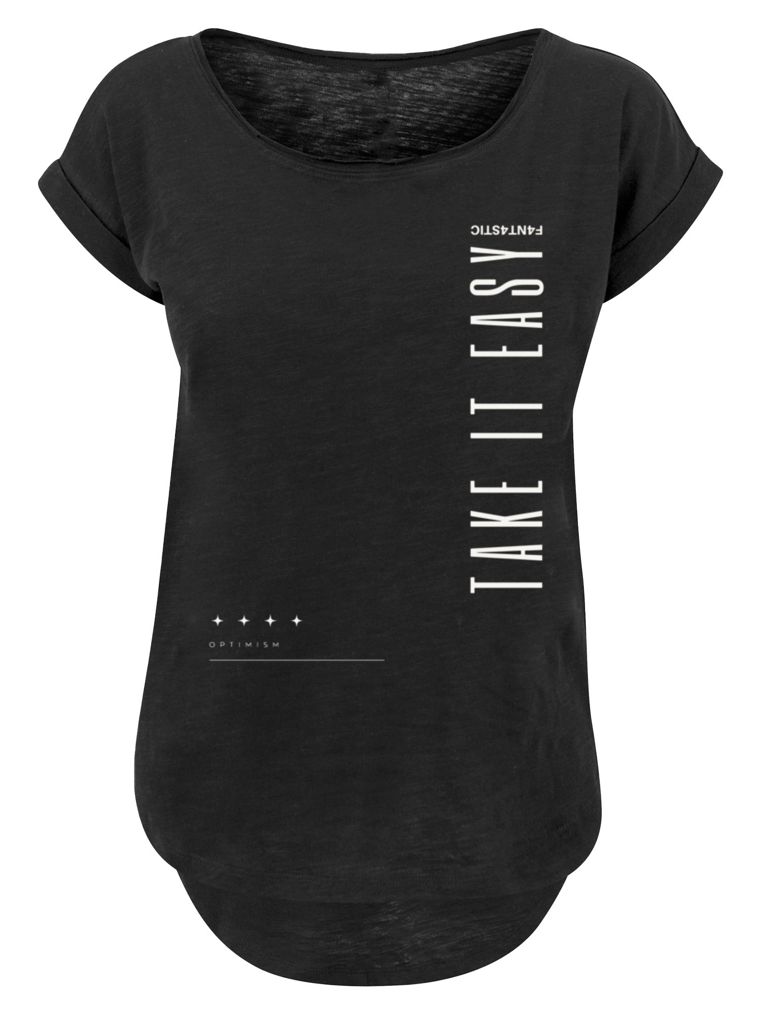 Take it Easy Text Mesdames Long T-shirt