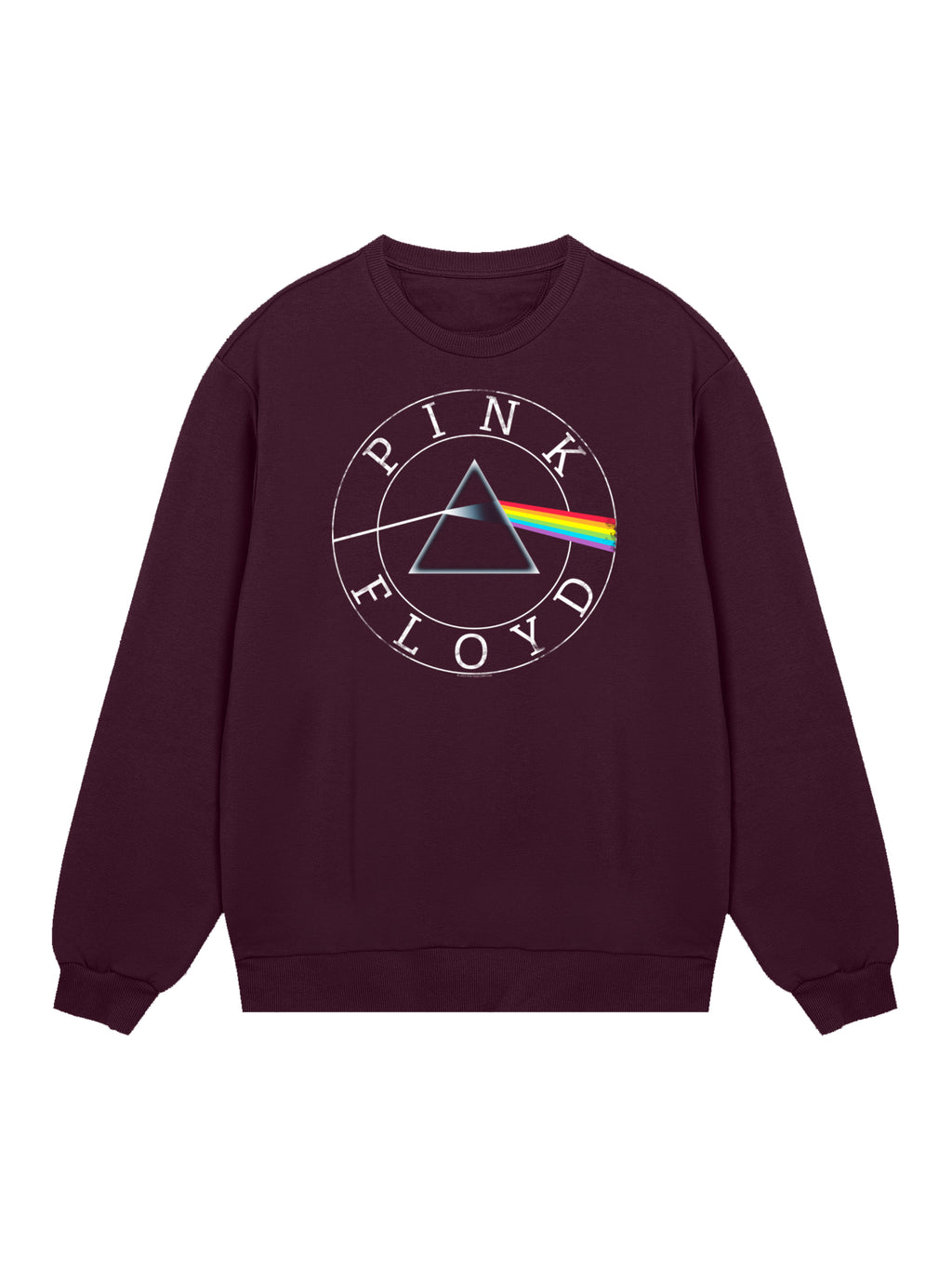 Pink Floyd Prism Circle logo con blancos verdaderos | Suéter regular para hombres