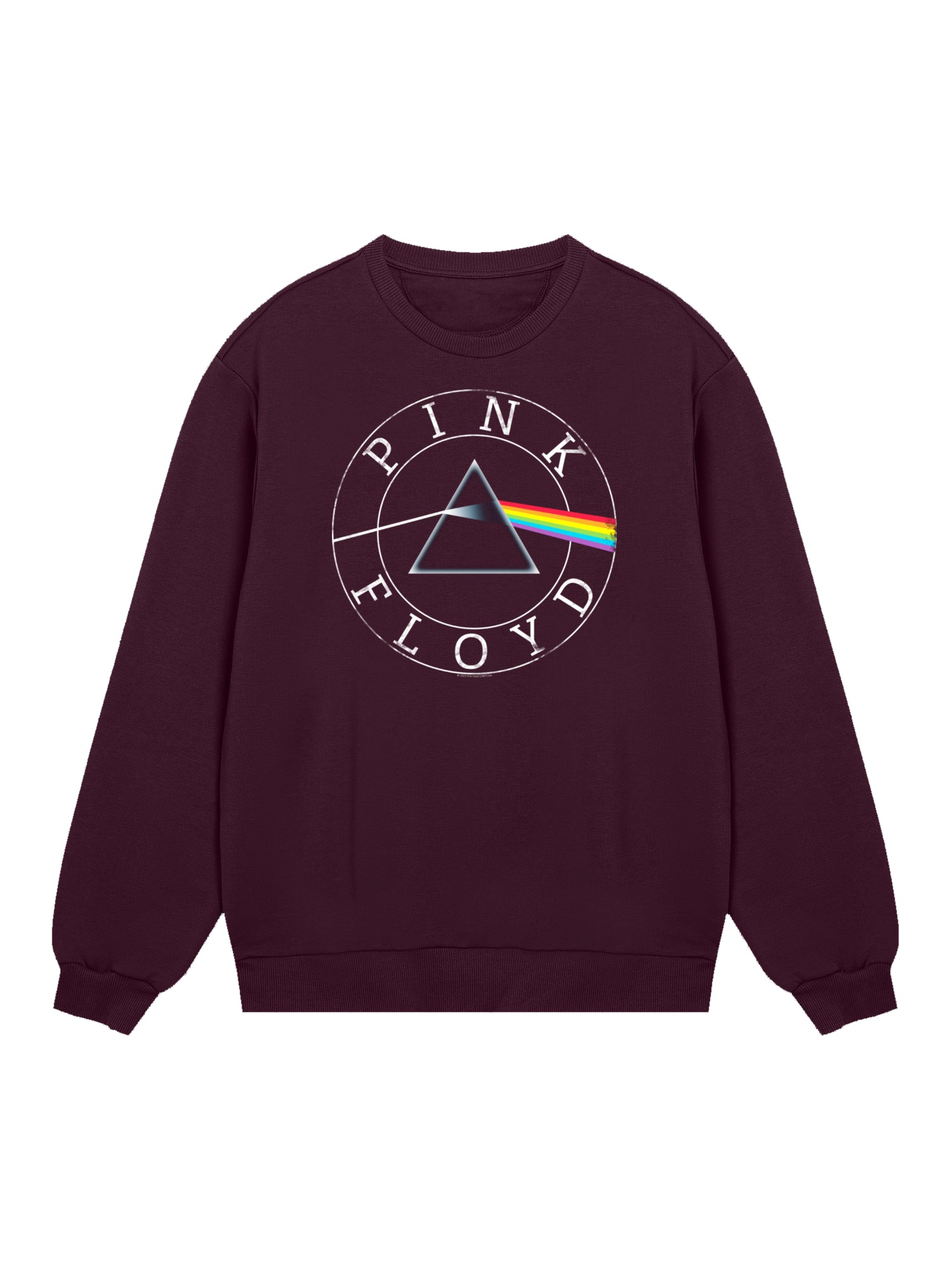 Pink Floyd Prism Circle logo con blancos verdaderos | Suéter regular para hombres