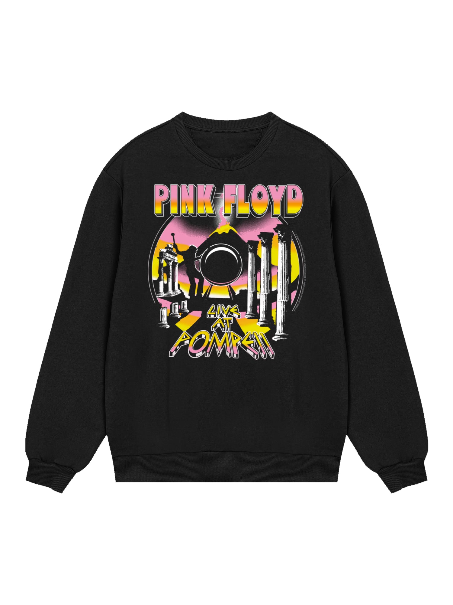 Pink Floyd Live At Pompeii Volcano Men's Organic Sweatshirt