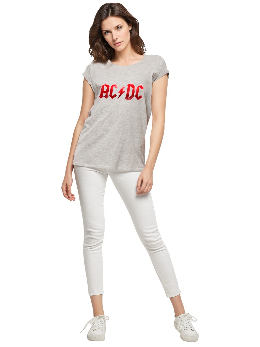 ACDC Red Ice Logo Damen T-Shirt