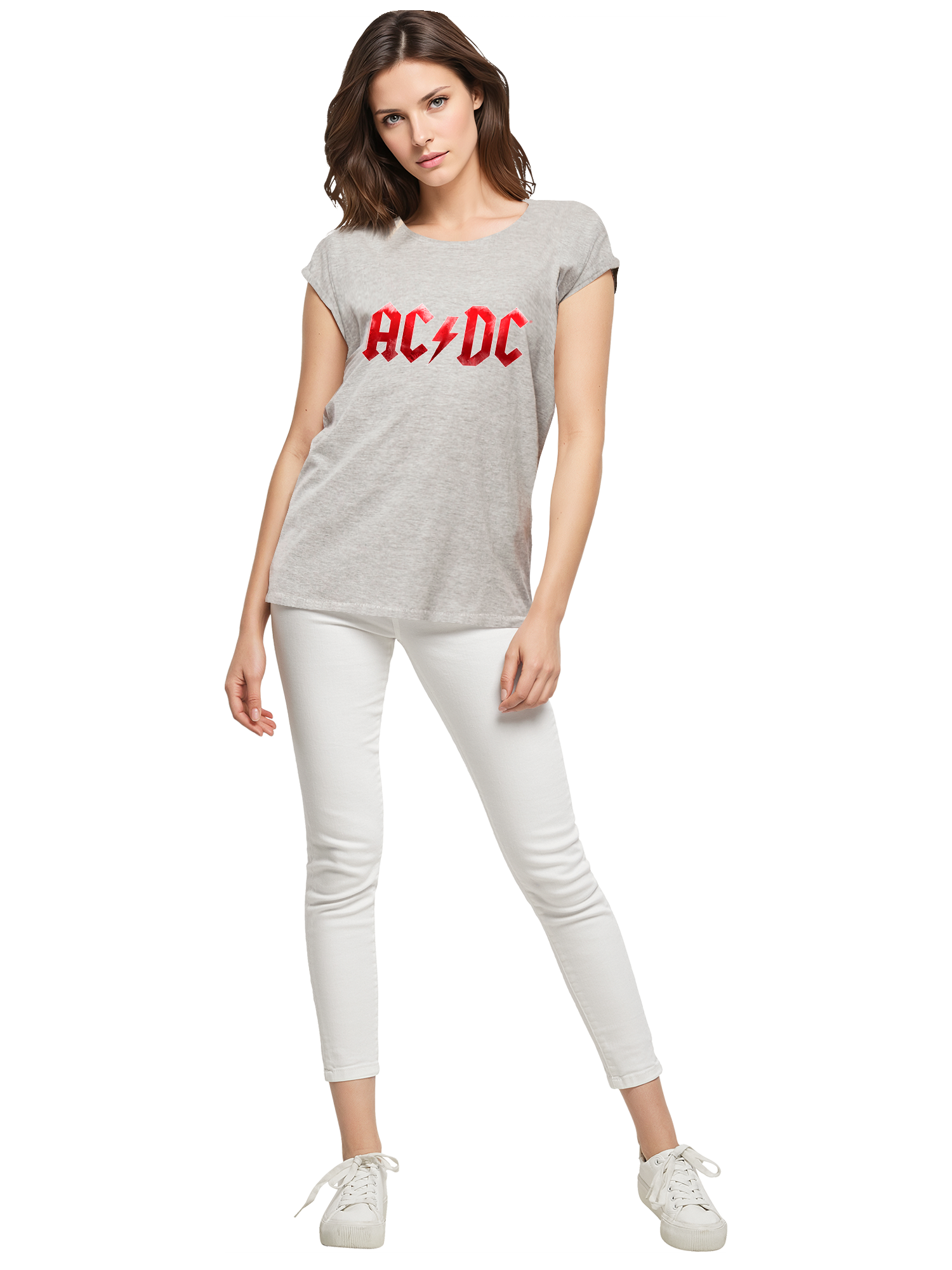 ACDC Red Ice Logo Damen T-Shirt