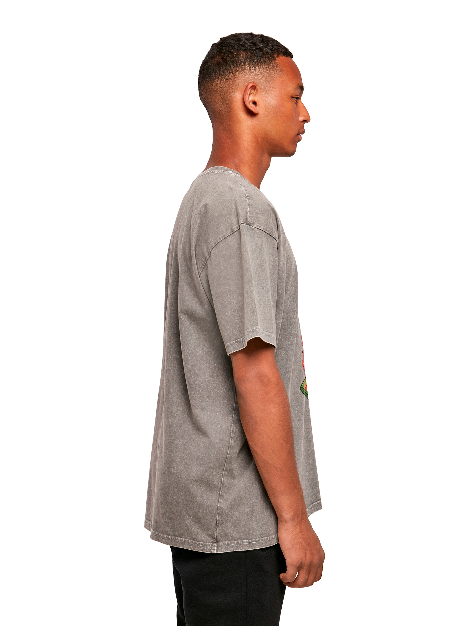 Colgadora de comando de misiles Atari Retro Gaming con camiseta de gran tamaño pesado de ácido