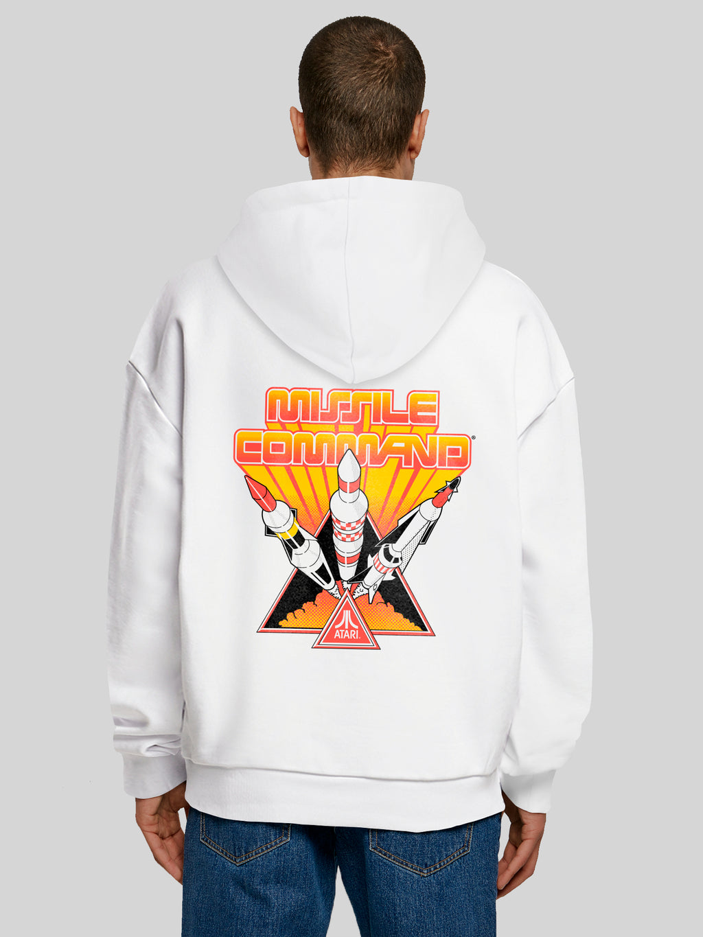 Comando de misiles Triple Shot Atari Retro Gaming con sudadera con capucha ultra pesada