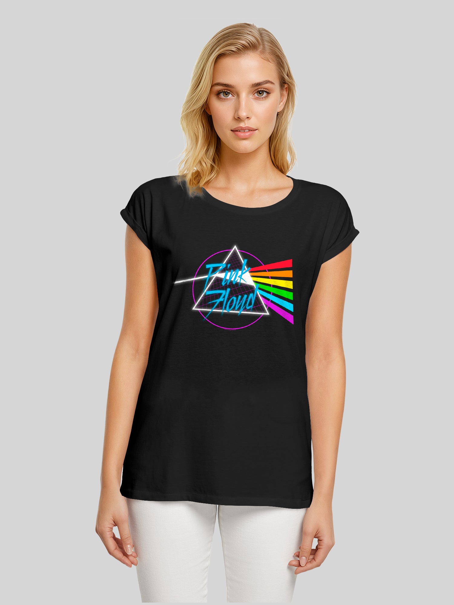 Pink Floyd Neon Dark Side Damen T-Shirt