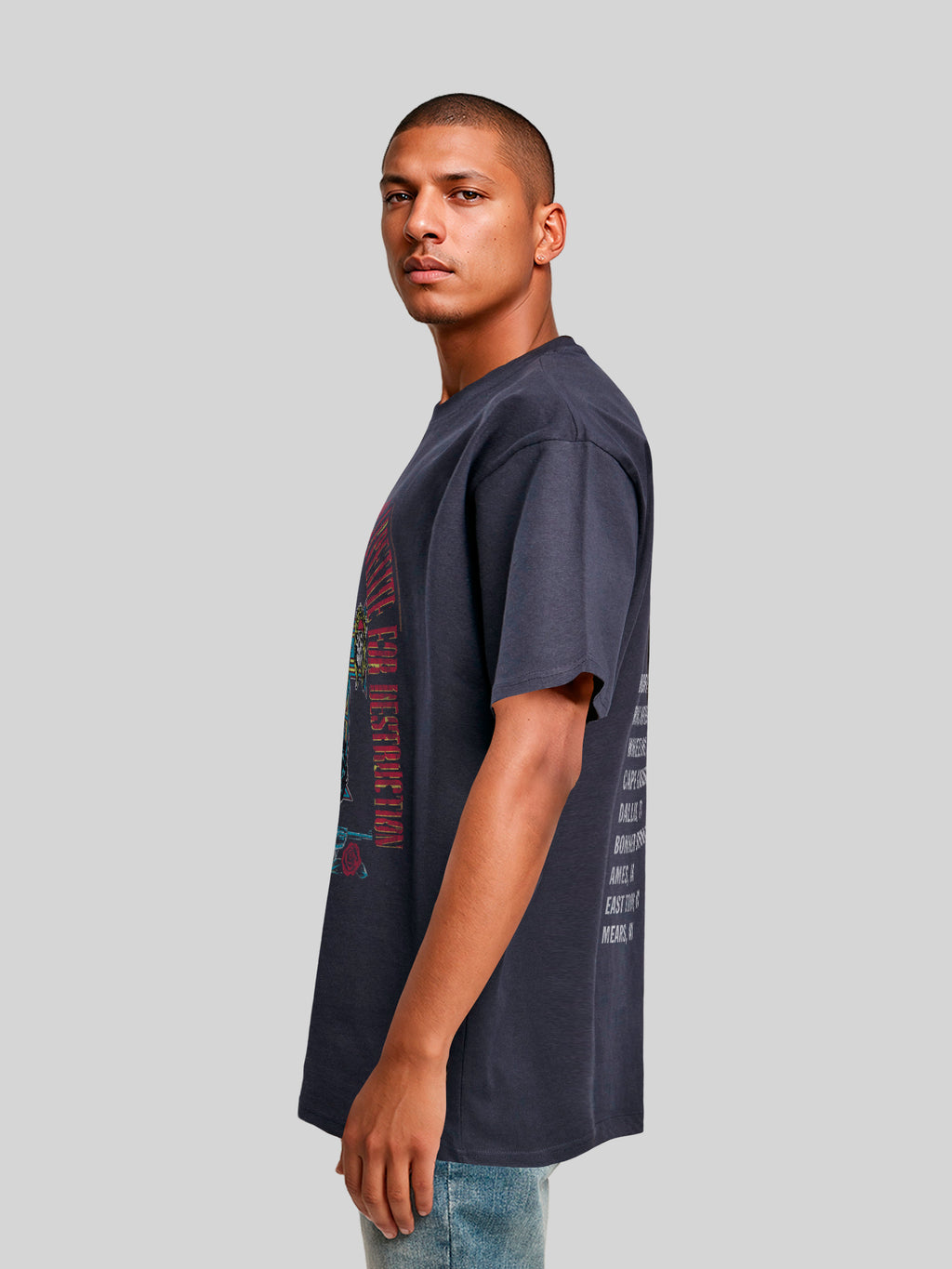 Guns N 'Roses 1988 Tour | Camiseta pesada de gran tamaño