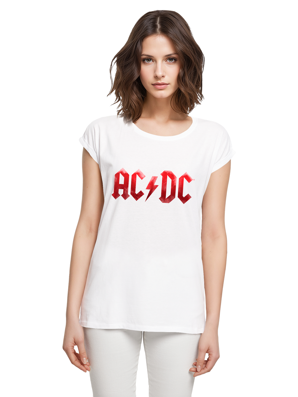 ACDC Red Ice Logo Damen T-Shirt