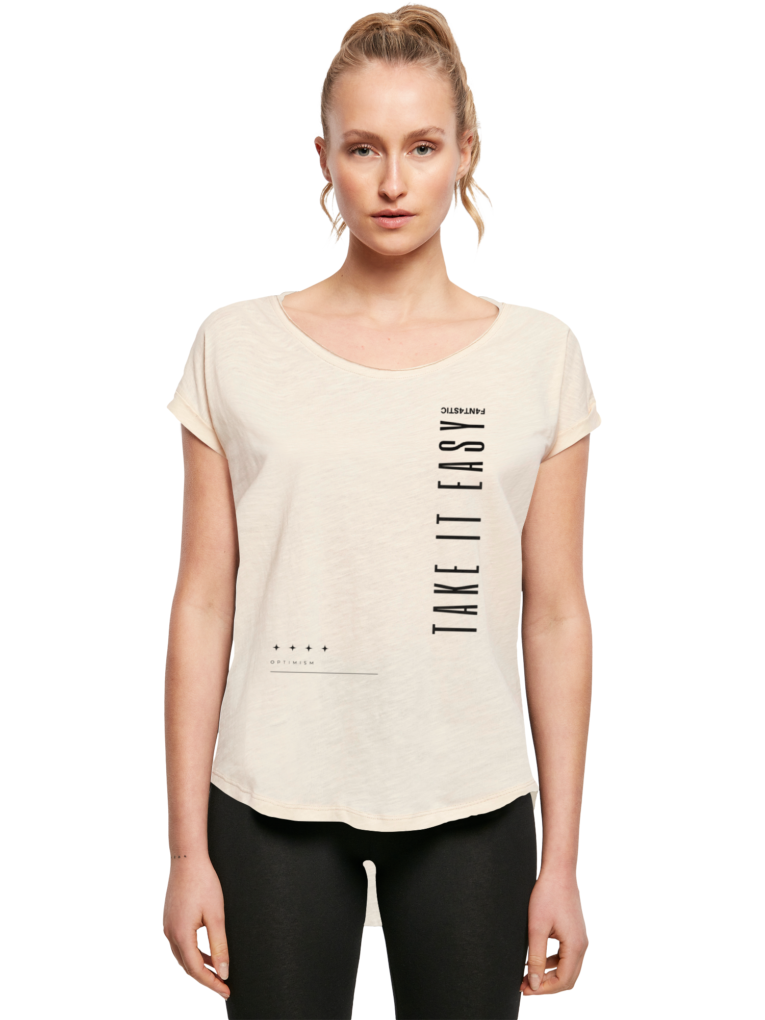 Take It Easy Damen T-Shirt Lang