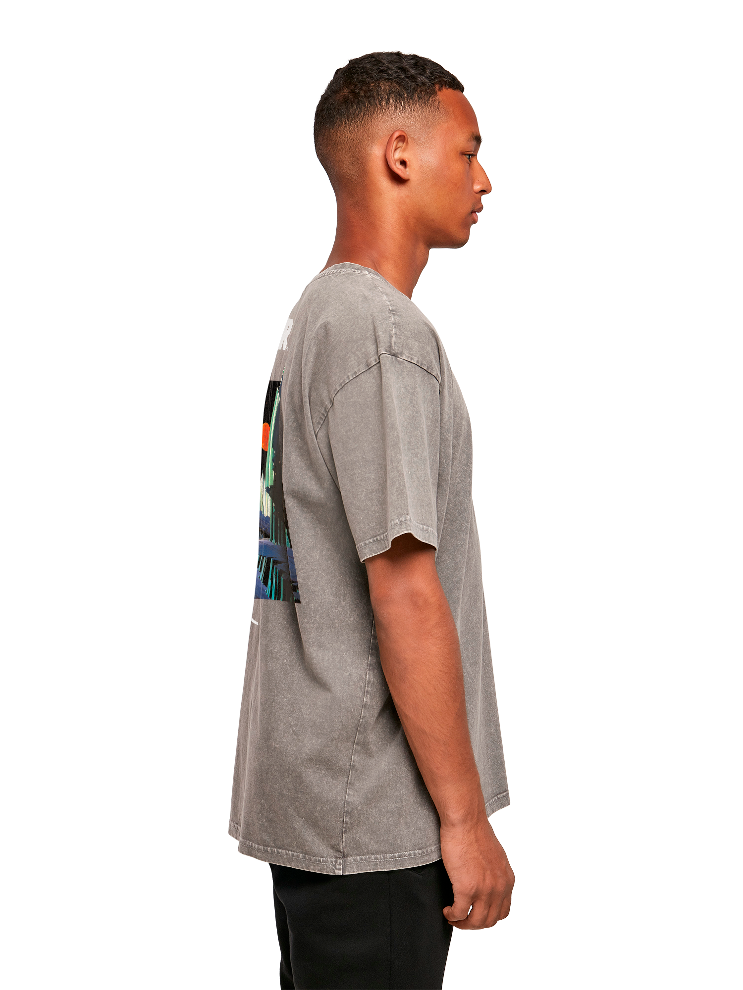 Atari Games Logo Retro Gaming Horizontal und Atari Gravitar Box Cover Acid Washed Oversize Tee