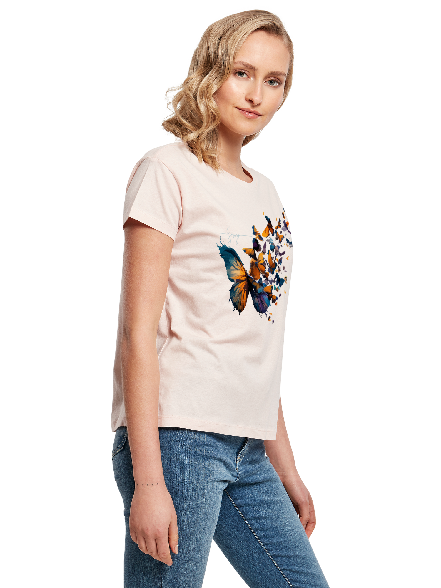 Schmetterling der Schmetterlinge Damen Box T-Shirt