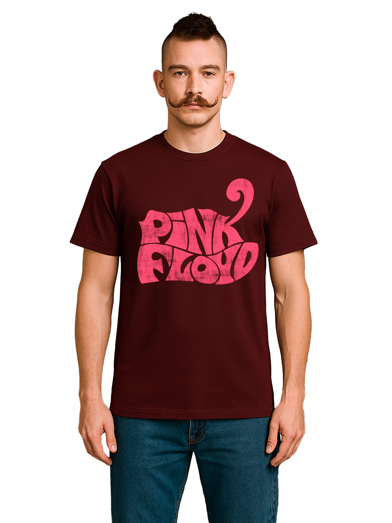 Camiseta orgánica de los hombres de Pink Floyd Retro Retro