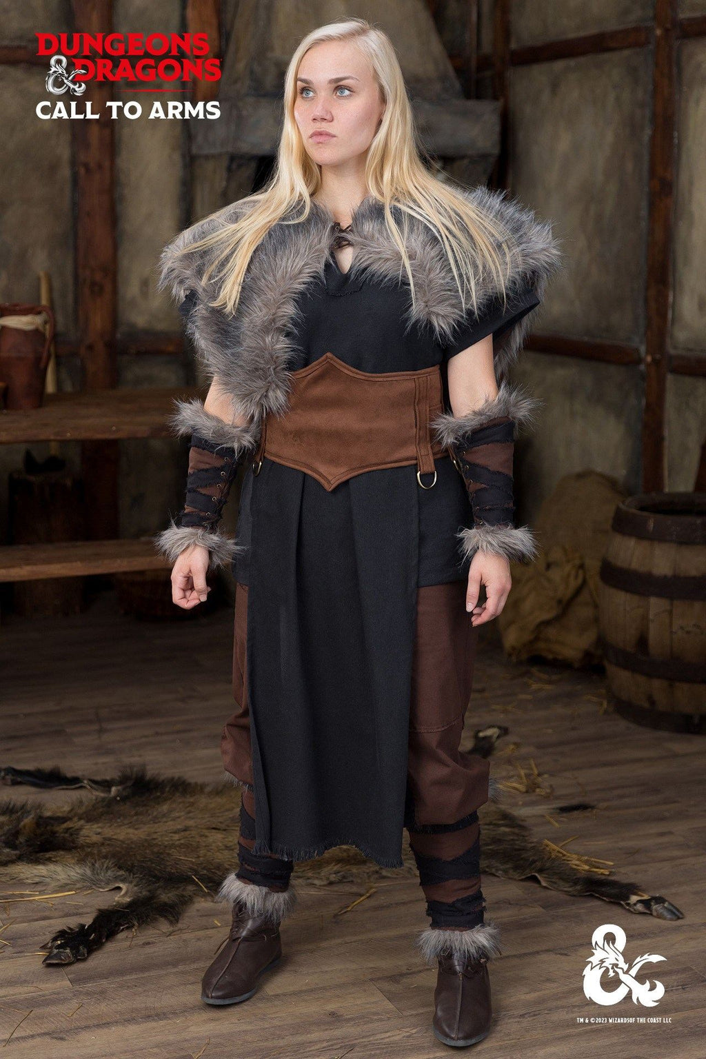 Dungeons & Dragons Ensemble brun et noir barbare