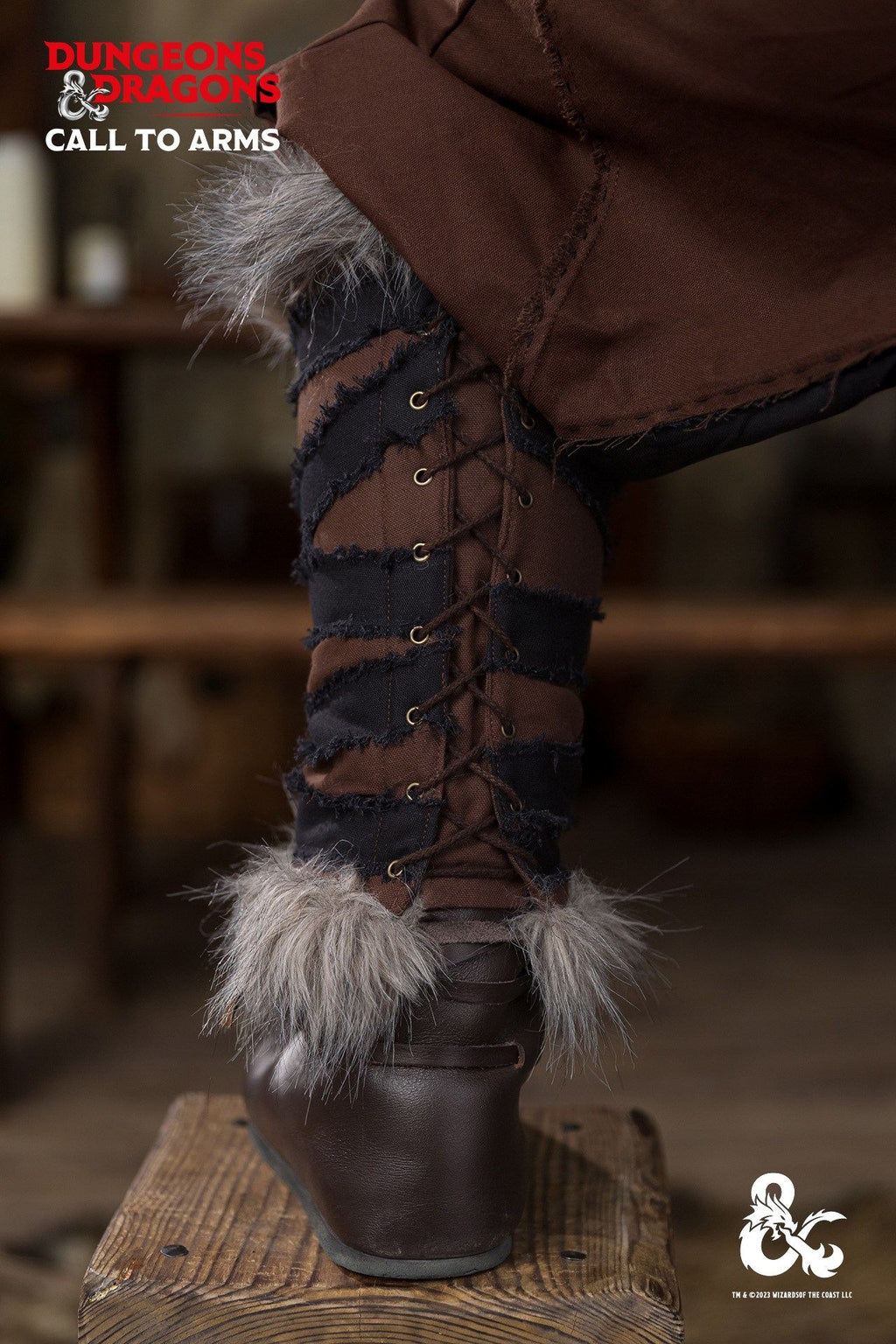 Dungeons & Dragons Barbaren Gamaschen Braun/Schwarz
