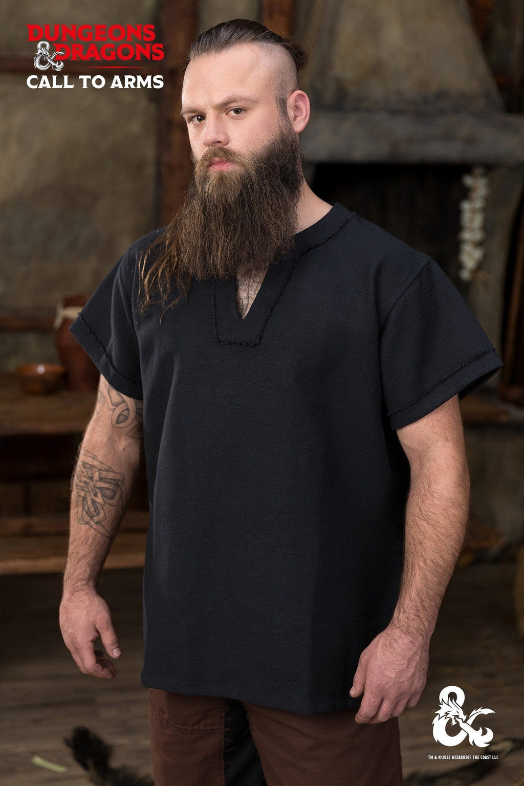 Dungeons & Dragons Ensemble brun et noir barbare