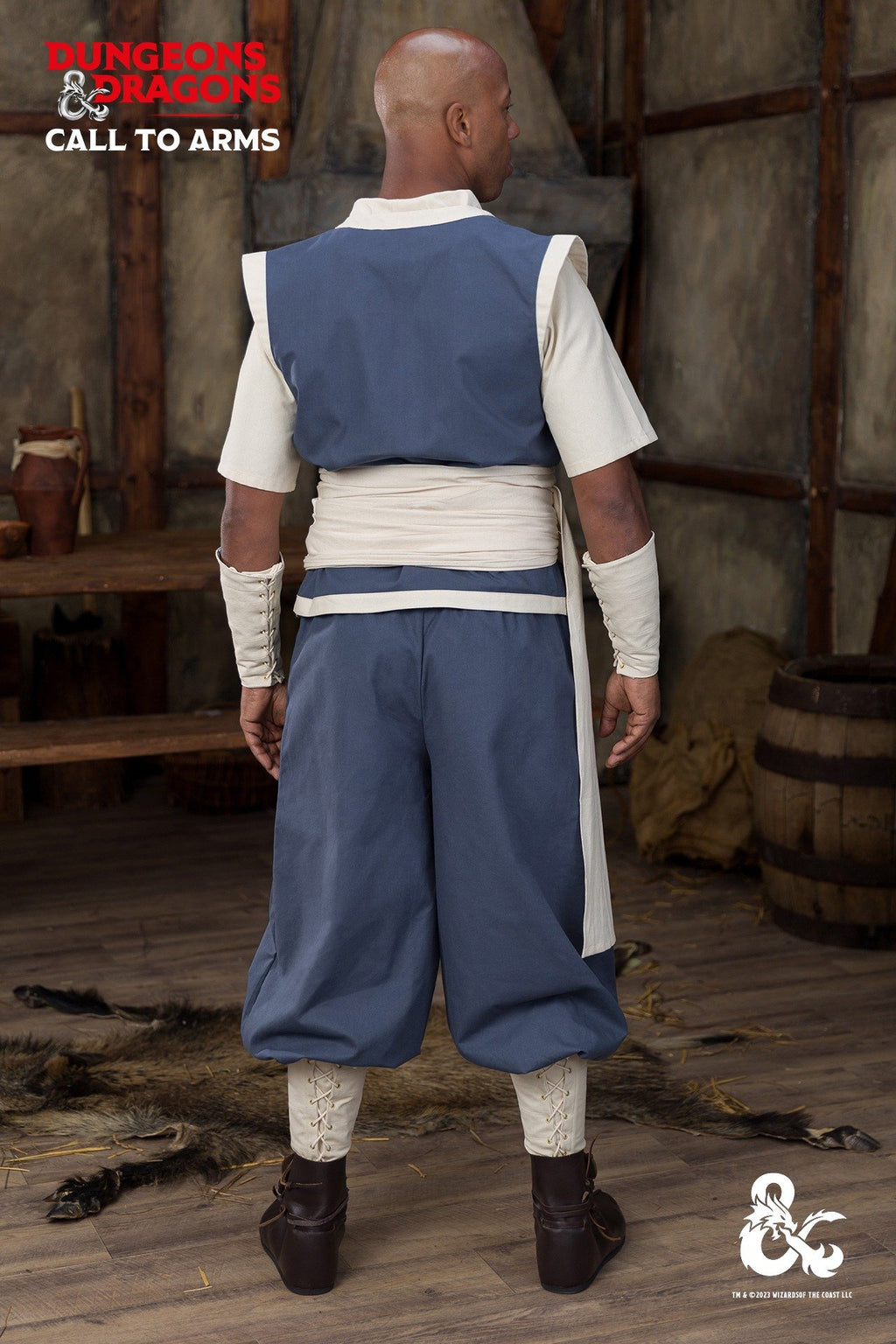 Dungeons & Dragons Mönch Gewandset Weidblau/Natur