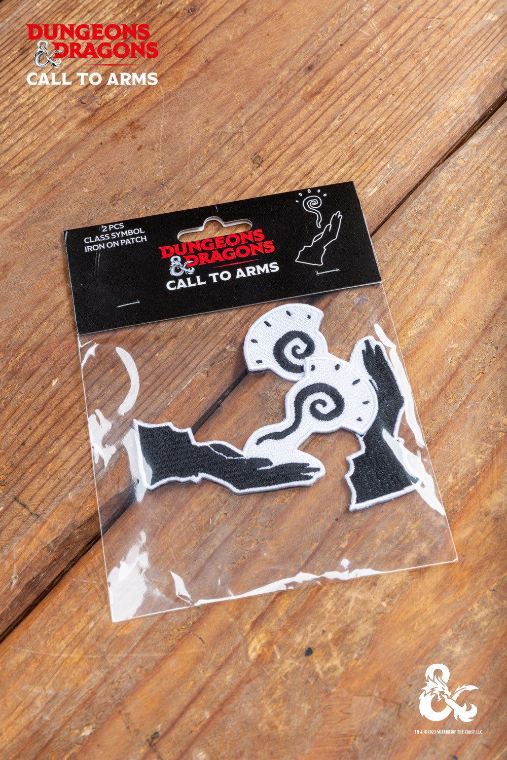 Conjunto de parches de símbolos de clase de Dungeons & Dragons - Mago