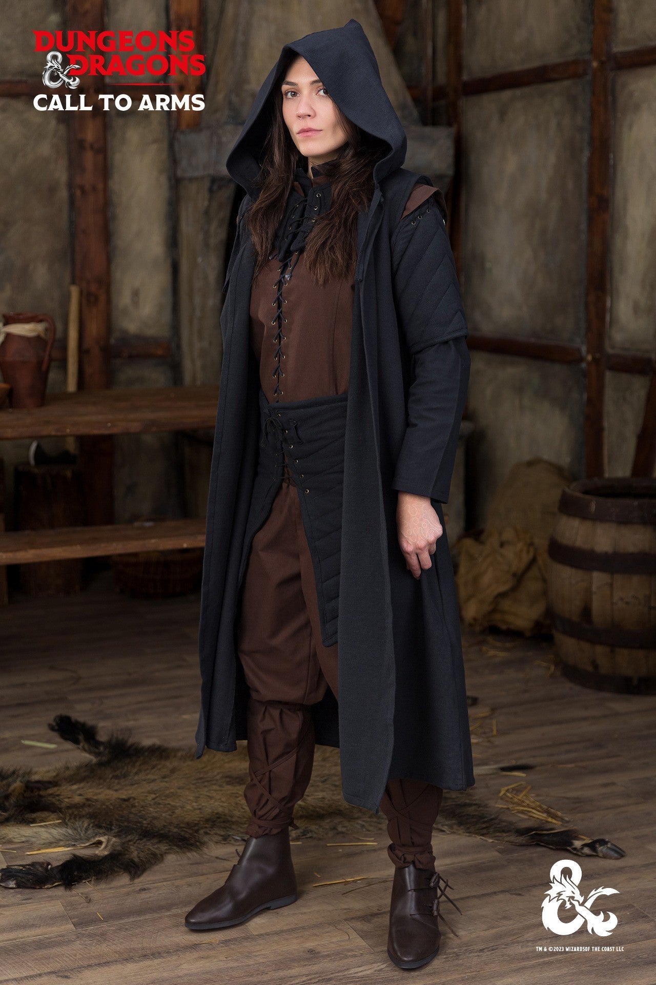 Dungeons & Dragons Waldläufer Gewandset Braun/Schwarz