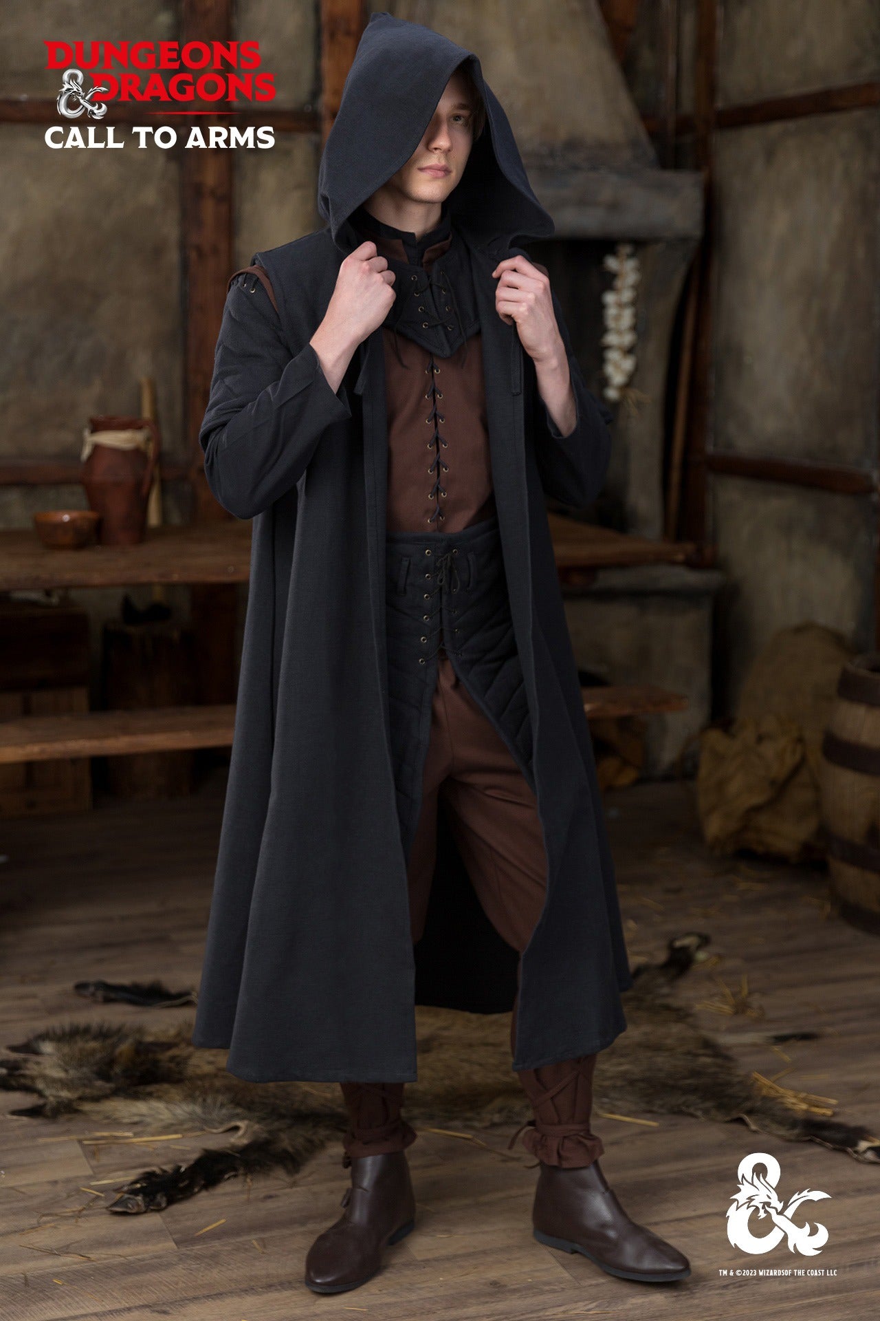 Dungeons & Dragons Waldläufer Gewandset Braun/Schwarz