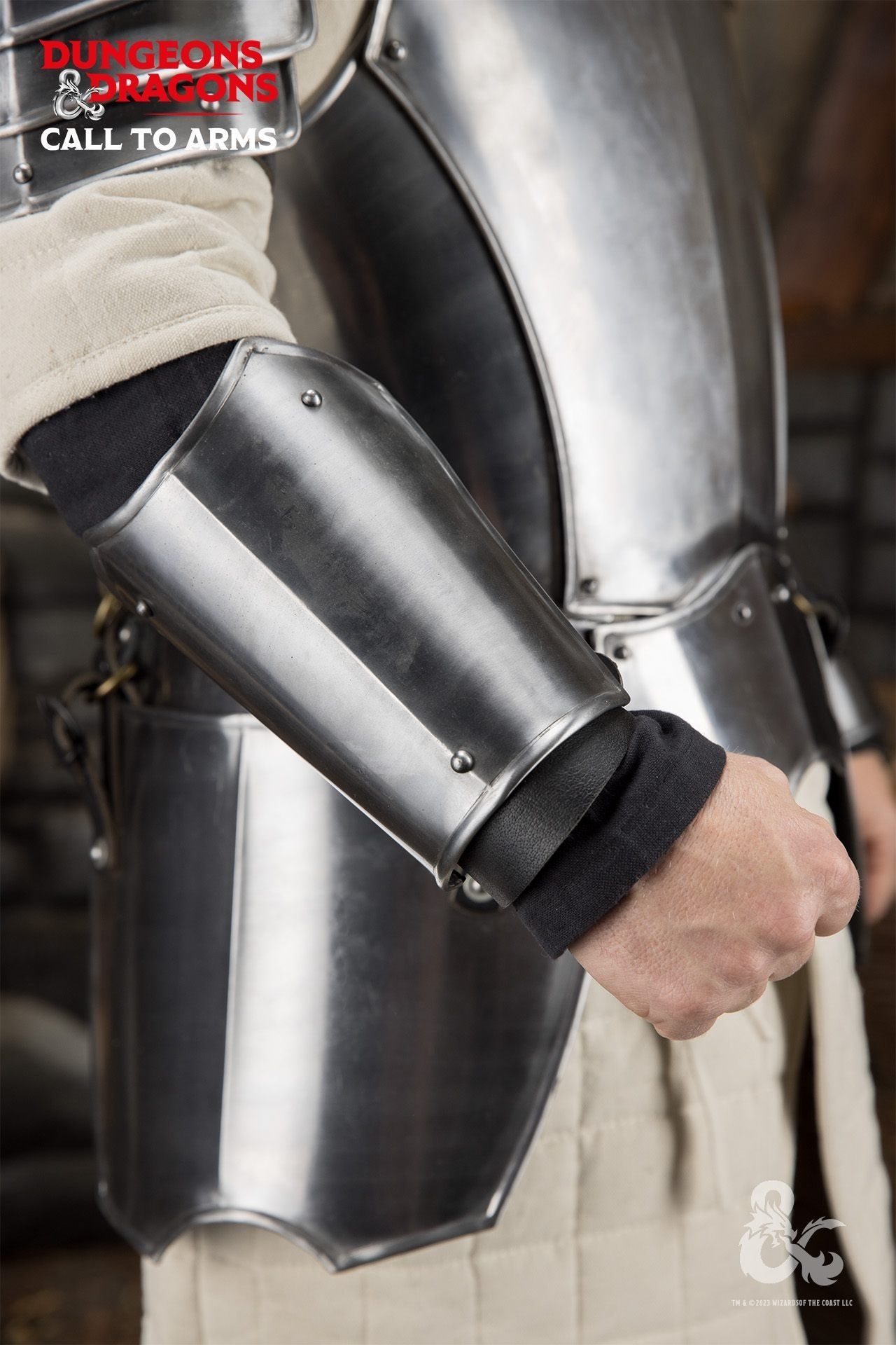 Dungeons & Dragons Stahlarmschienen, poliert
