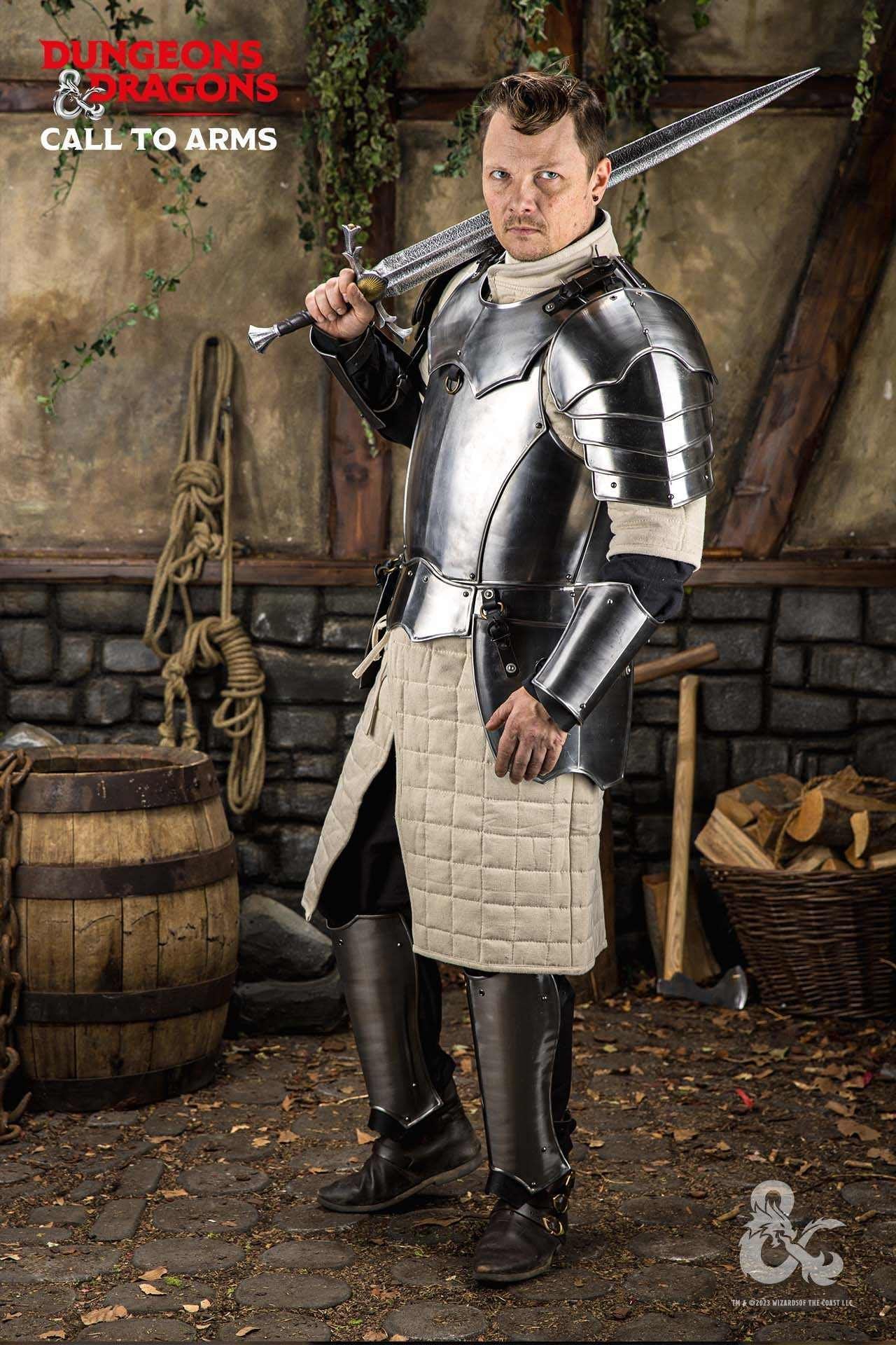 Dungeons & Dragons Stahlarmschienen, poliert