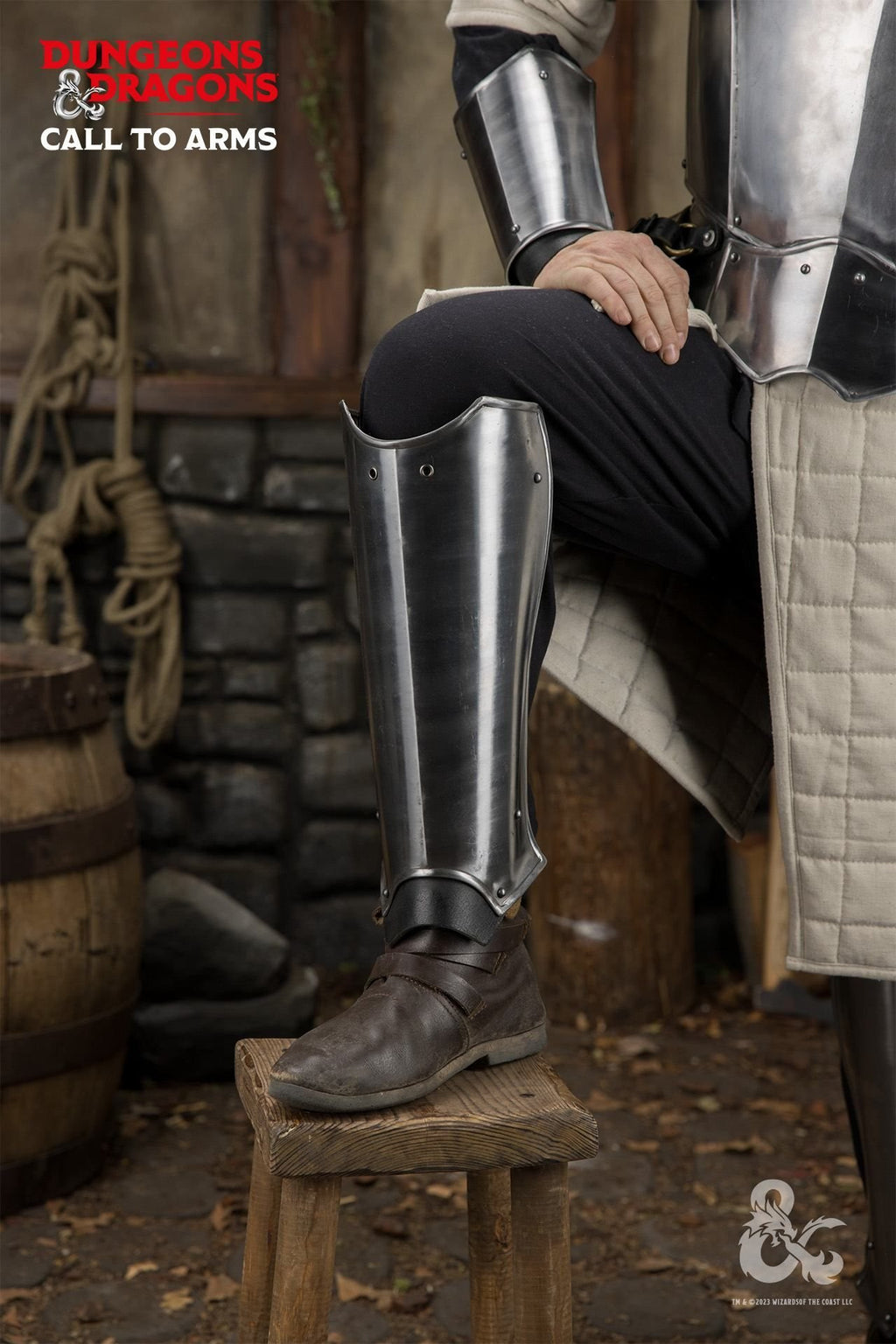 Dungeons & Dragons Stahlbeinschienen poliert