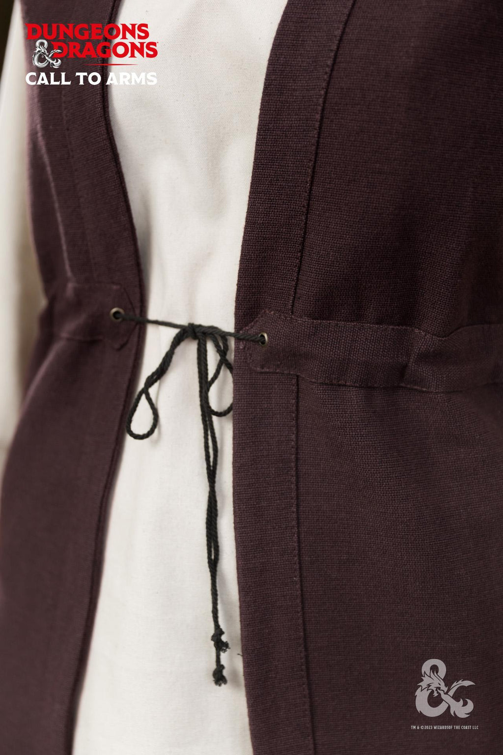 Chaleco largo marrón de druida de Dungeons & Dragons