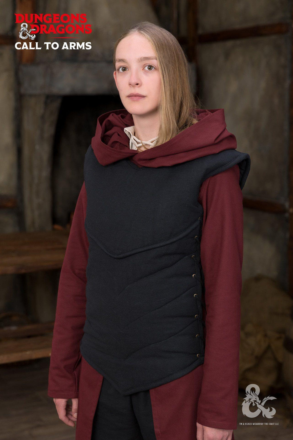 Chaleco negro de paladín de Dungeons & Dragons