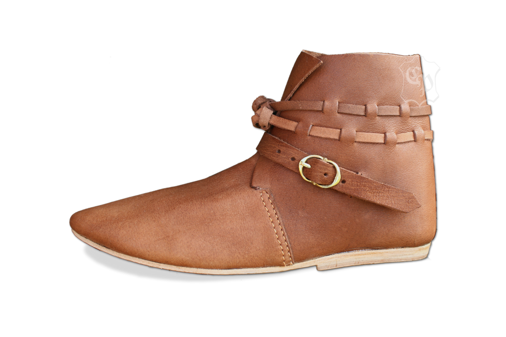 Medieval Shoes Eberhardt Brown