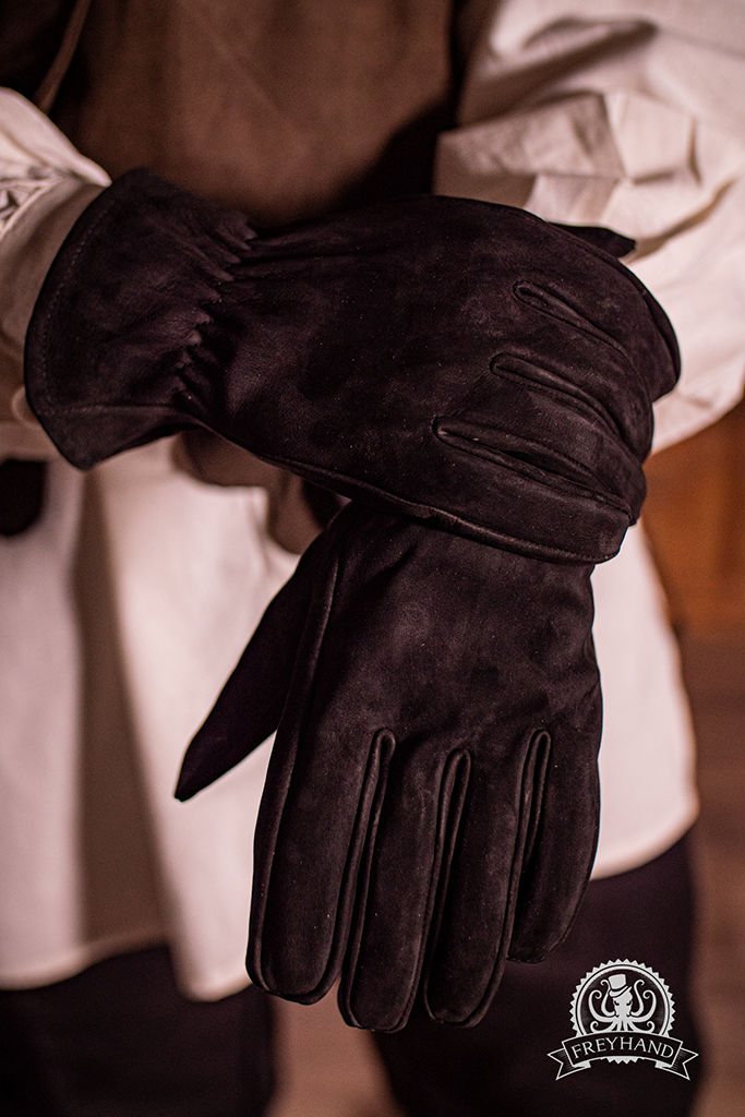 Leather Gloves Sascha Black