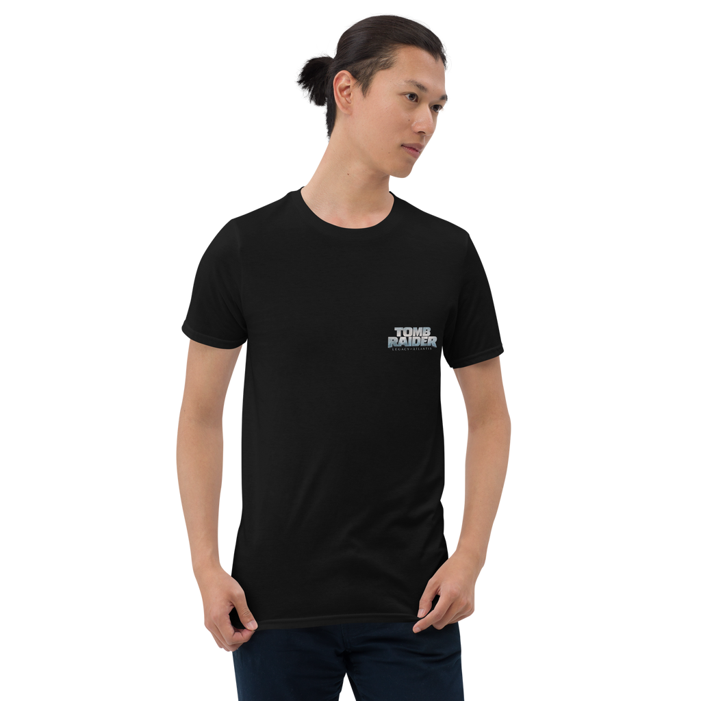 Legacy of Atlantis Lara Croft (Back) - Black T-Shirt