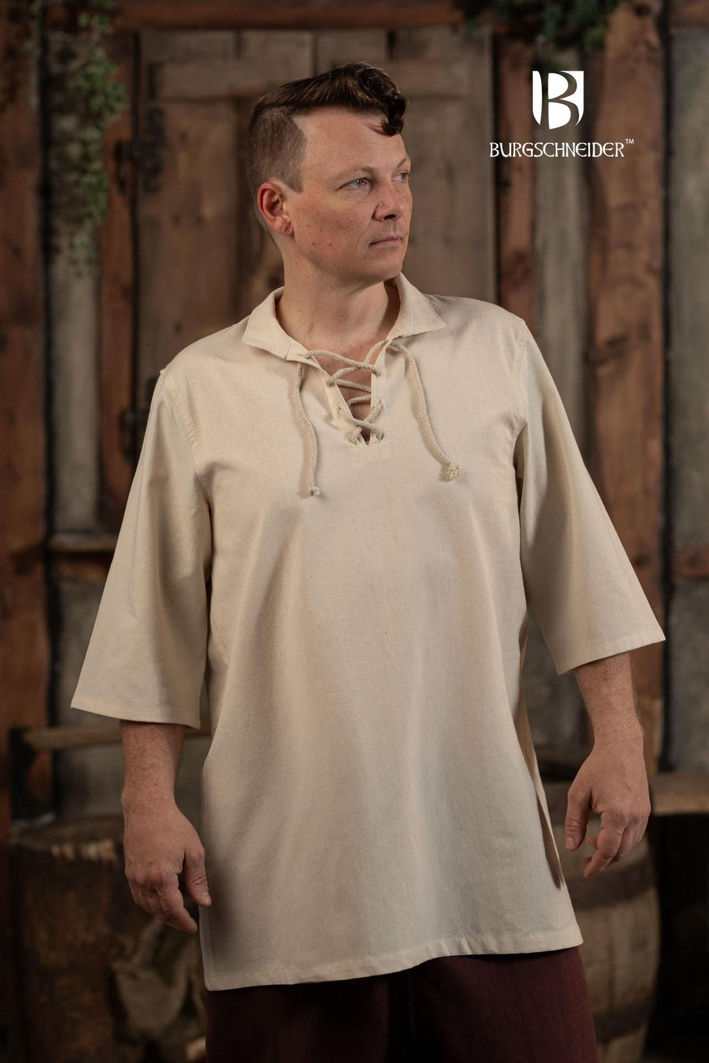 Sommer Schnürhemd Aton Natur