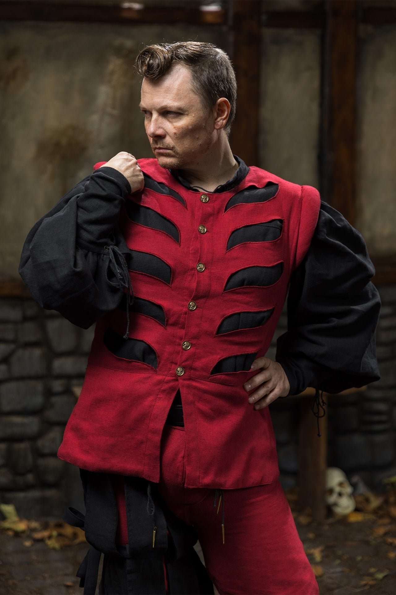 Warhammer Armoury Imperial Doublet Type C Dark Red