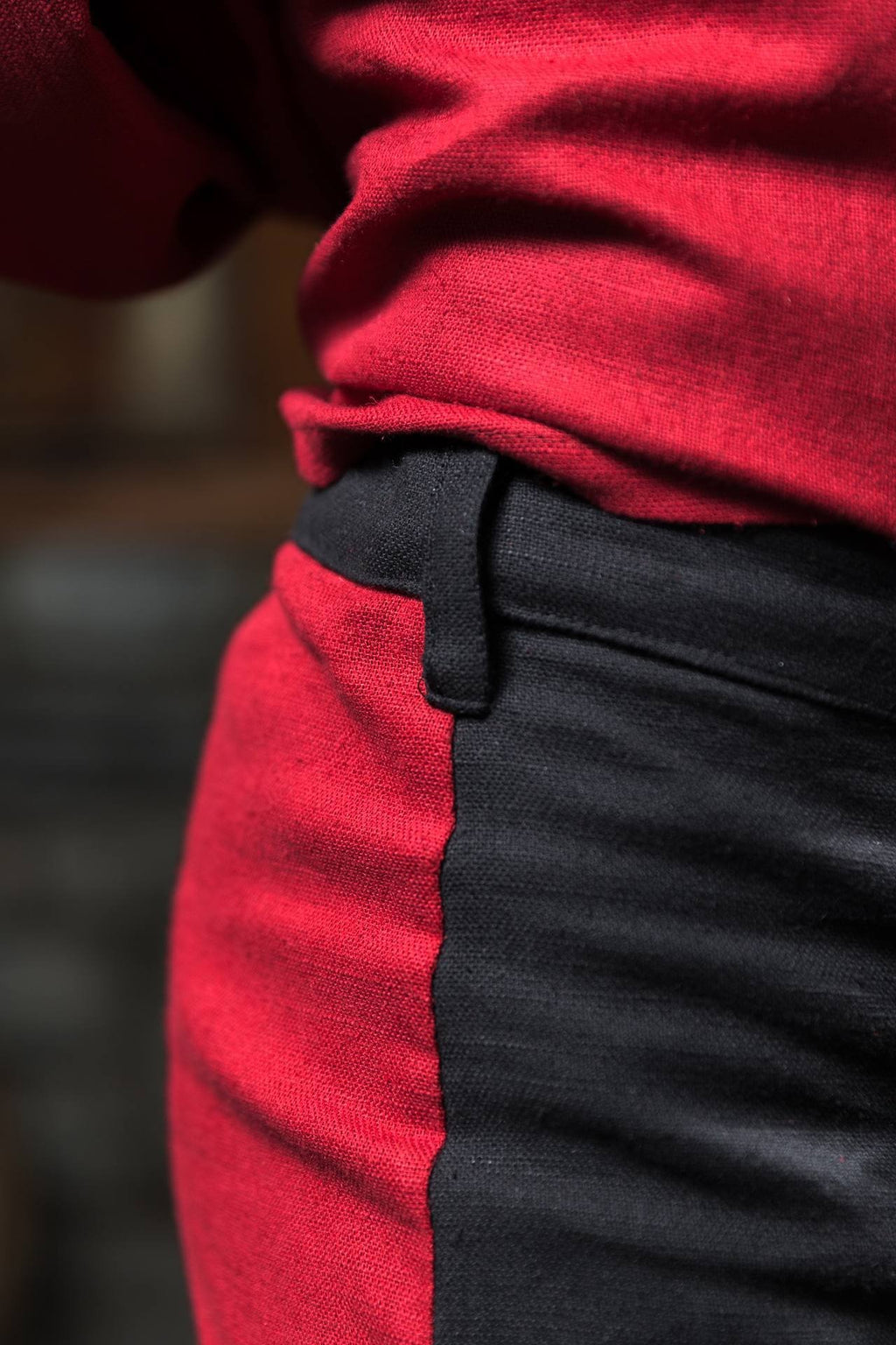 Warhammer Armoury Imperial Trousers Type B Black/Dark Red