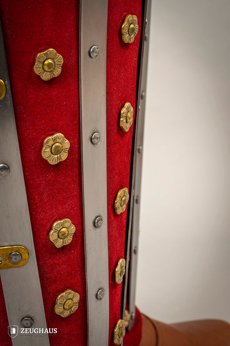 Splinted Beinschienen Wildreder Rot