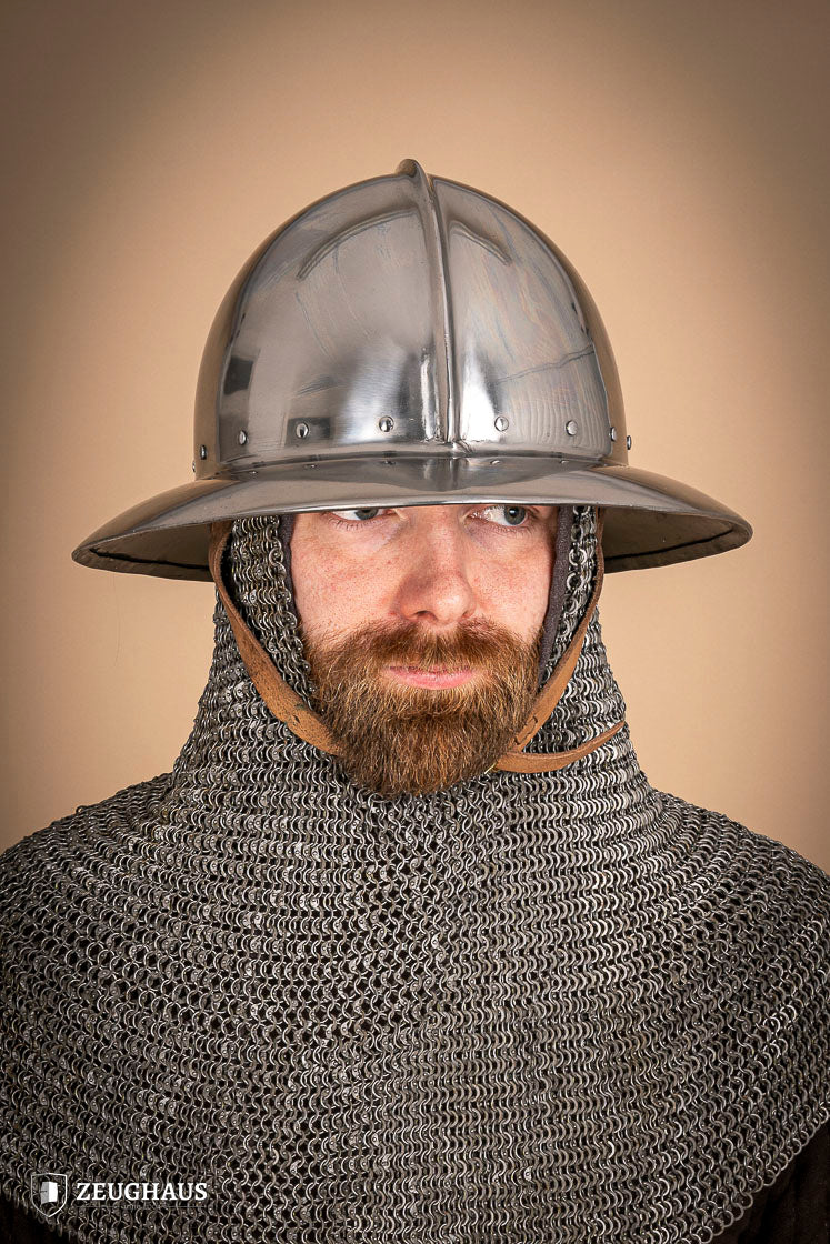 Kettle Hat Helmet 14-15th Cent. 2 mm Polished