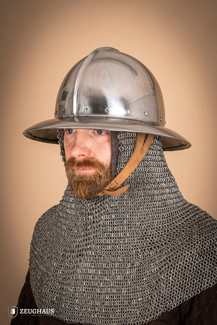 Kettle Hat Helmet 14-15th Cent. 2 mm Polished