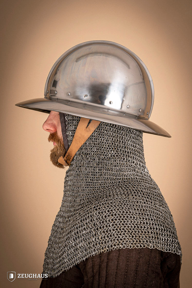 Kettle Hat Helmet 14-15th Cent. 2 mm Polished