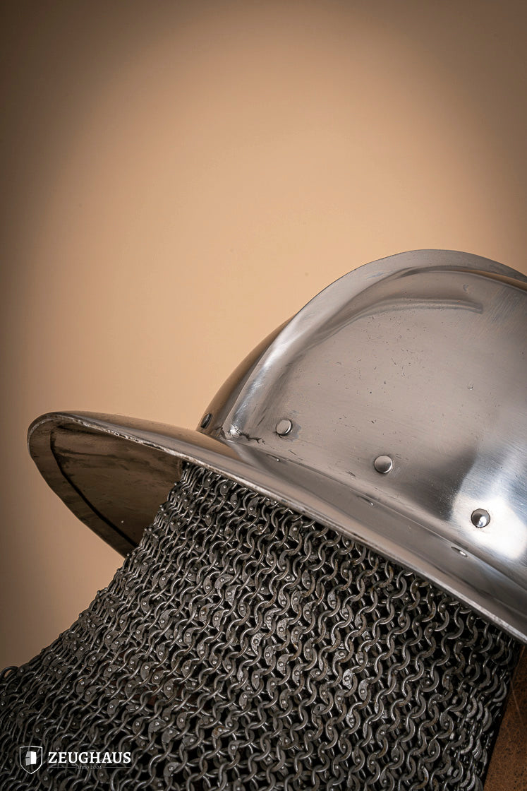 Kettle Hat Helmet 14-15th Cent. 2 mm Polished