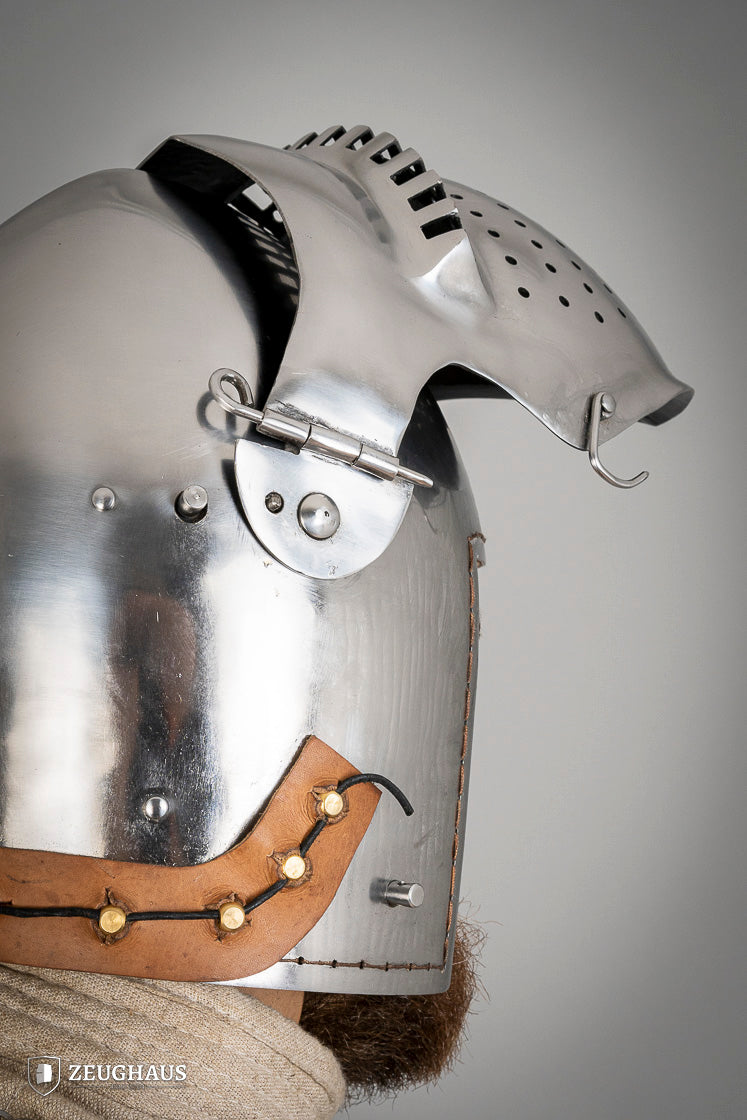 Beckenhaube mit Visier 2,5mm Poliert