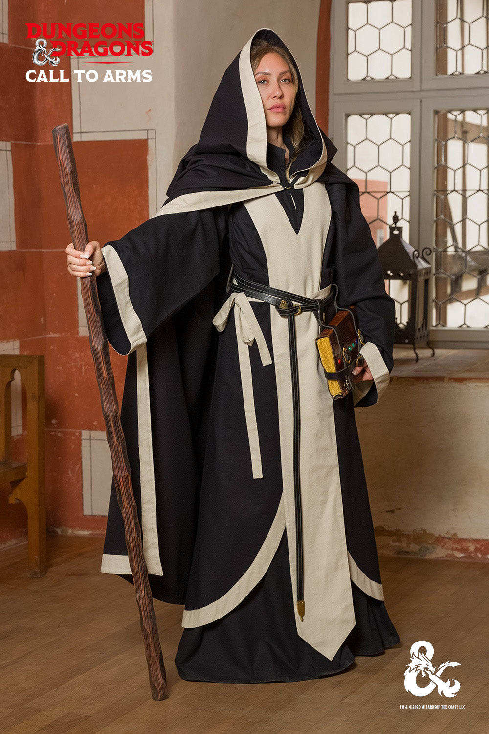 Dungeons & Dragons Magier Gewandset Schwarz/Natur