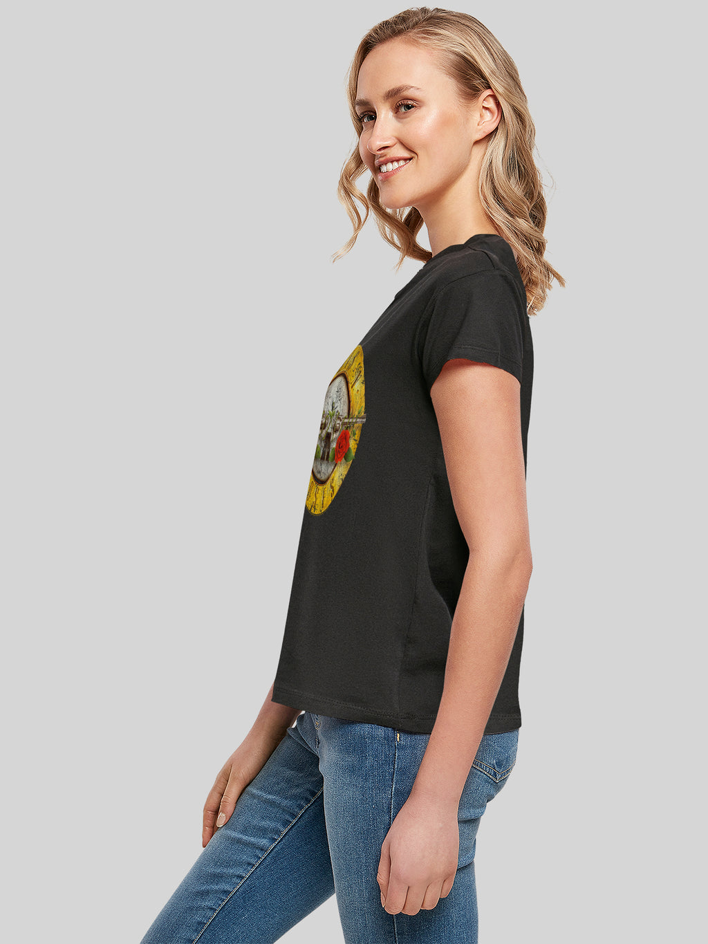 Guns 'n' Roses Vintage Bullet Logo Damen Box T-Shirt