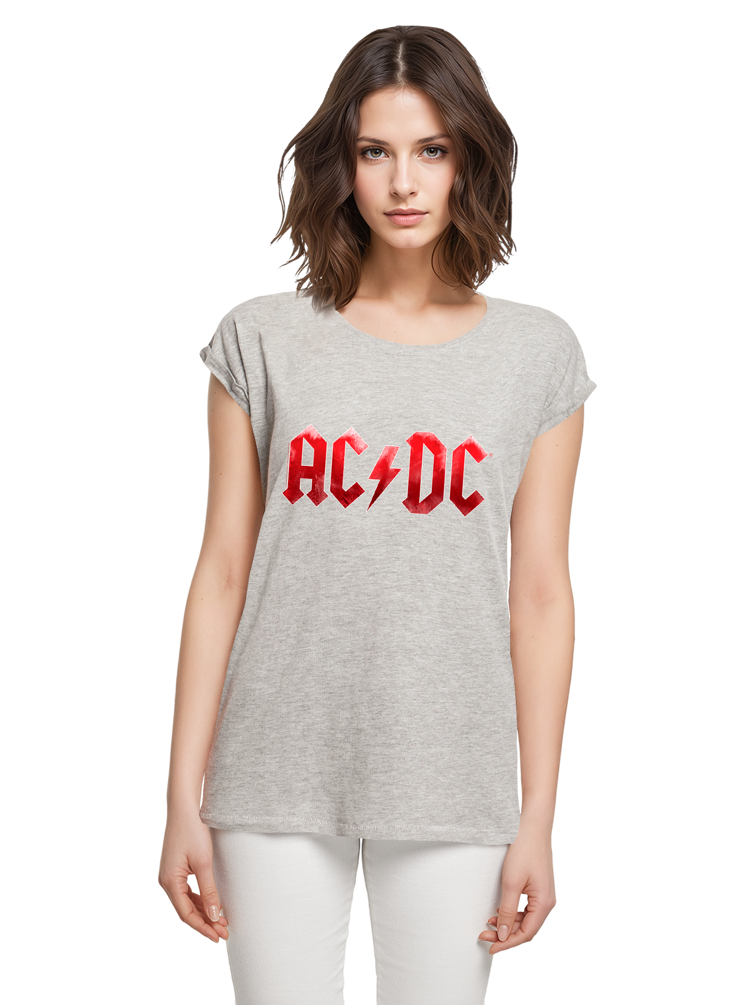 ACDC Red Ice Logo Damen T-Shirt