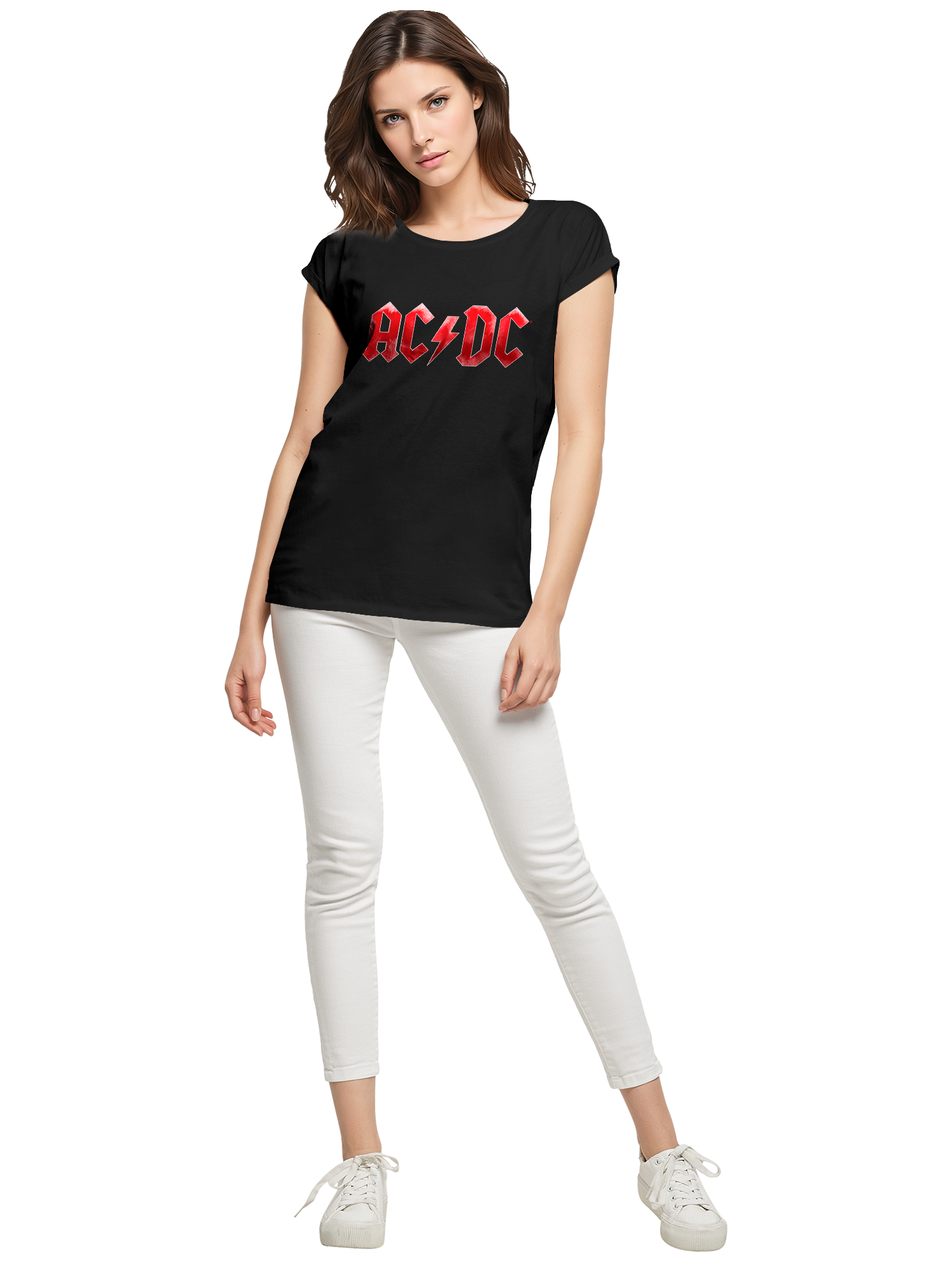 ACDC Red Ice Logo Damen T-Shirt