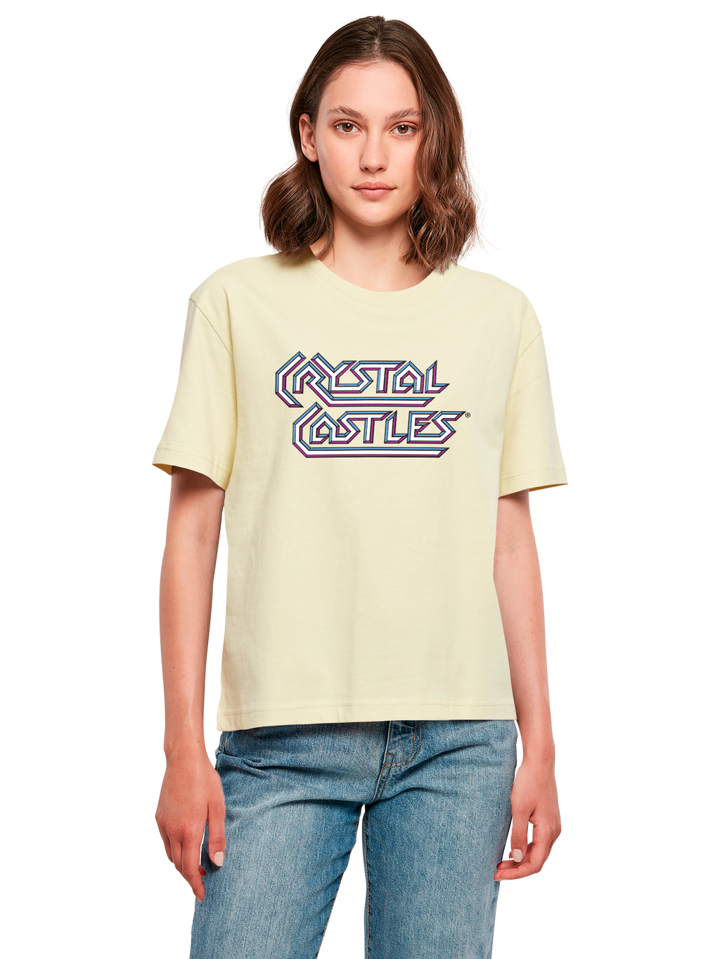 Atari Crystal Castles Retro Gaming und Atari Crystal Castles Bär Damen Alltags-T-Shirt